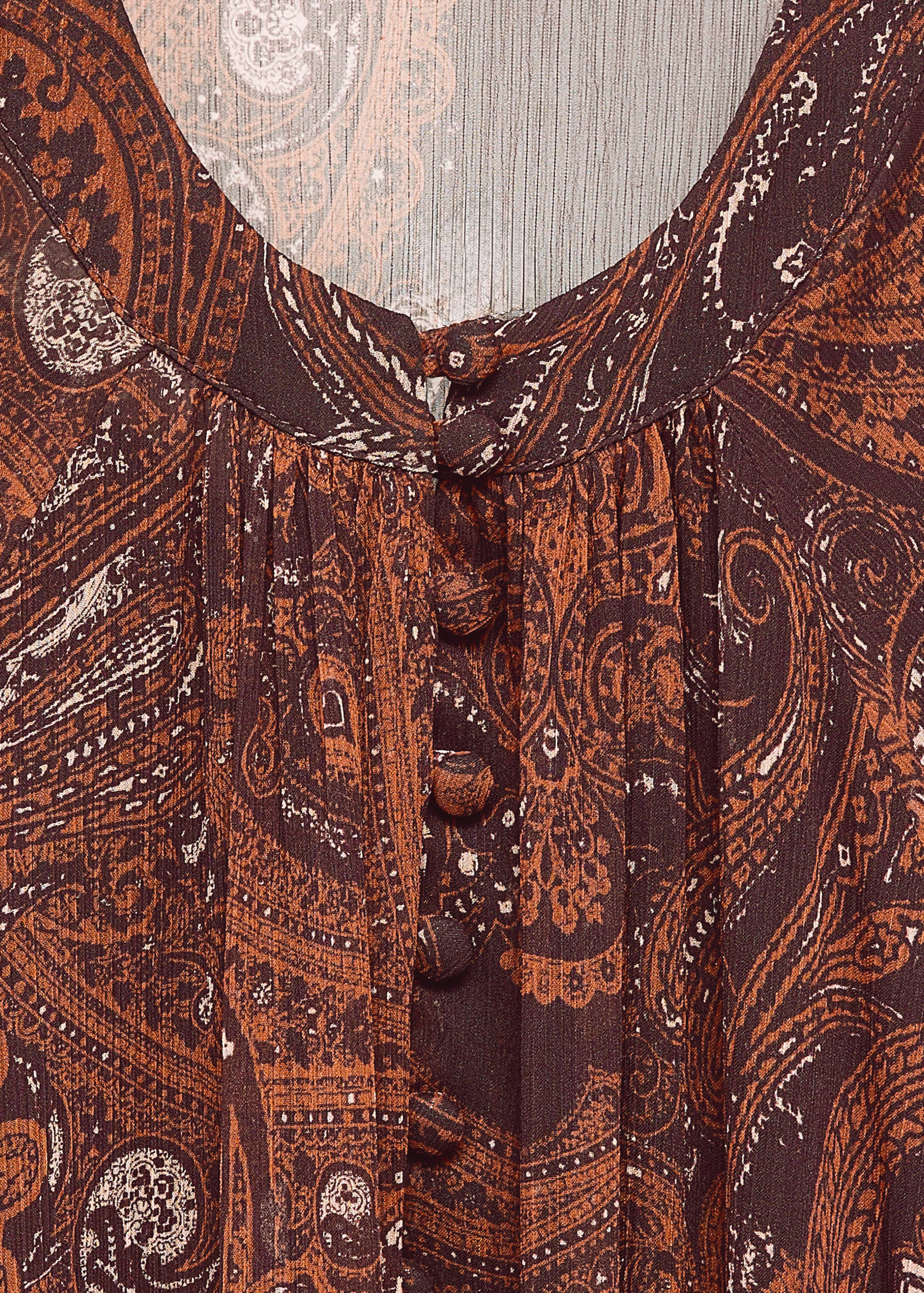 Paisley-print oversized dress - Details of the article 8