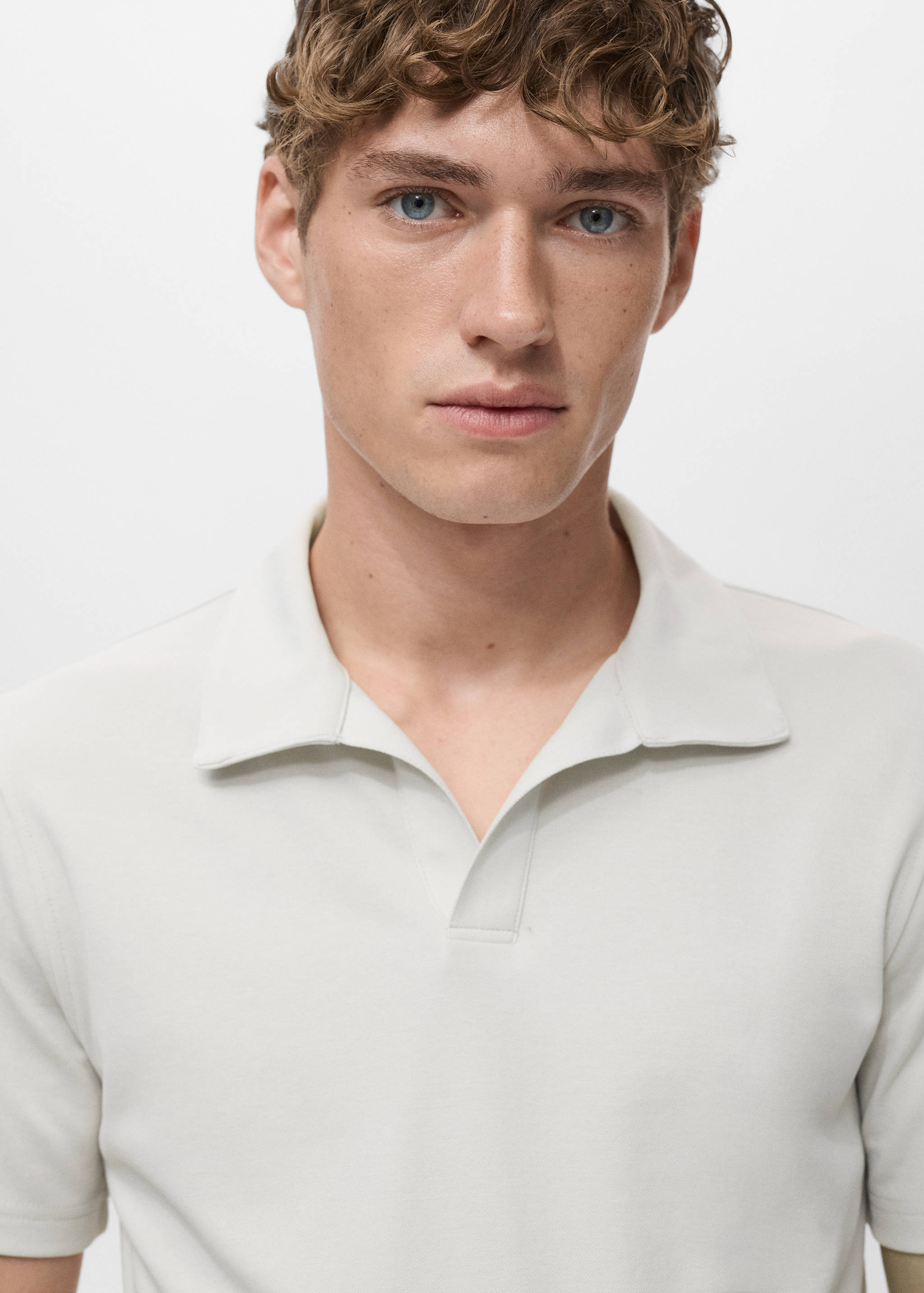 Cotton piqué polo shirt - Details of the article 1