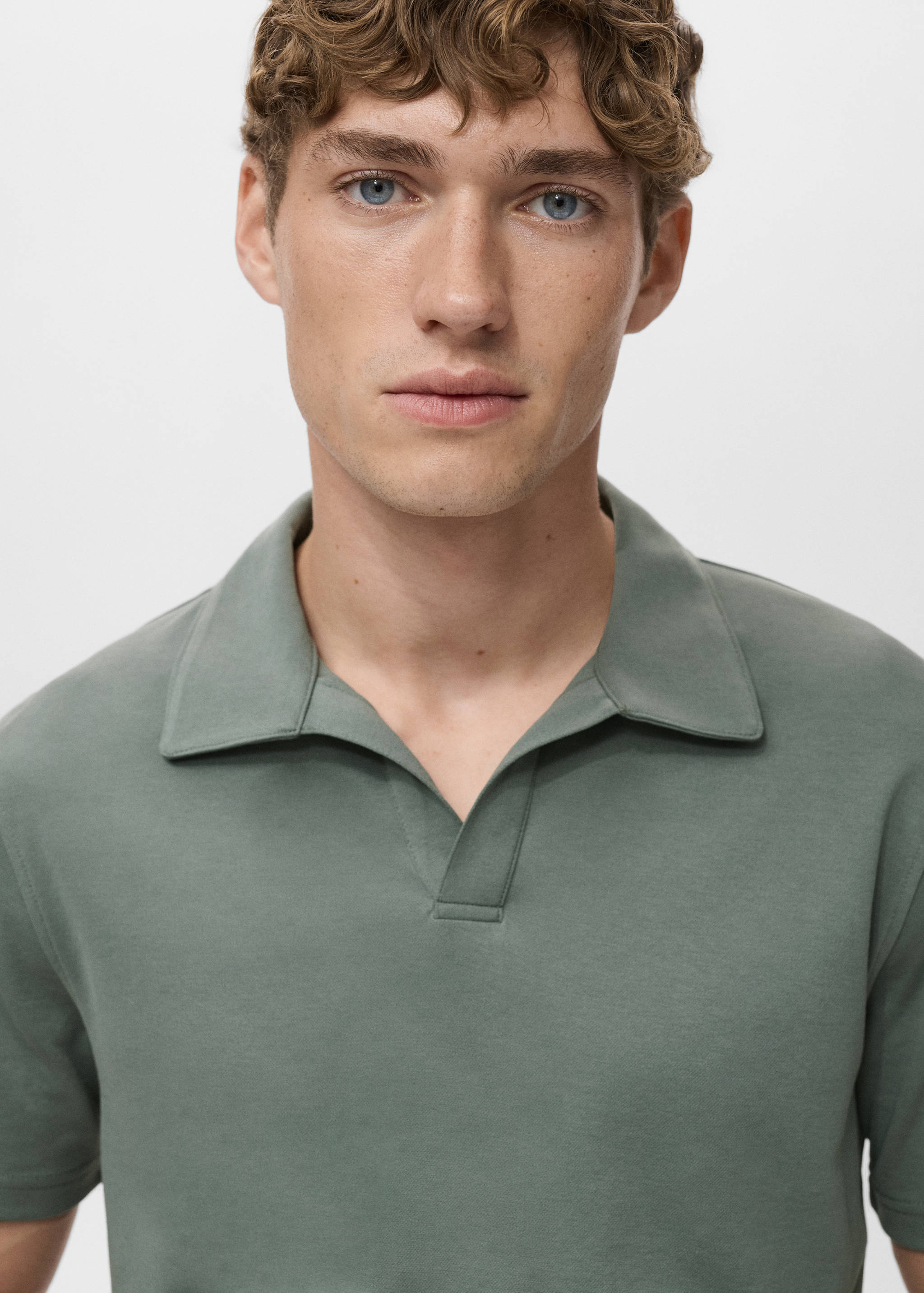 Cotton piqué polo shirt - Details of the article 1