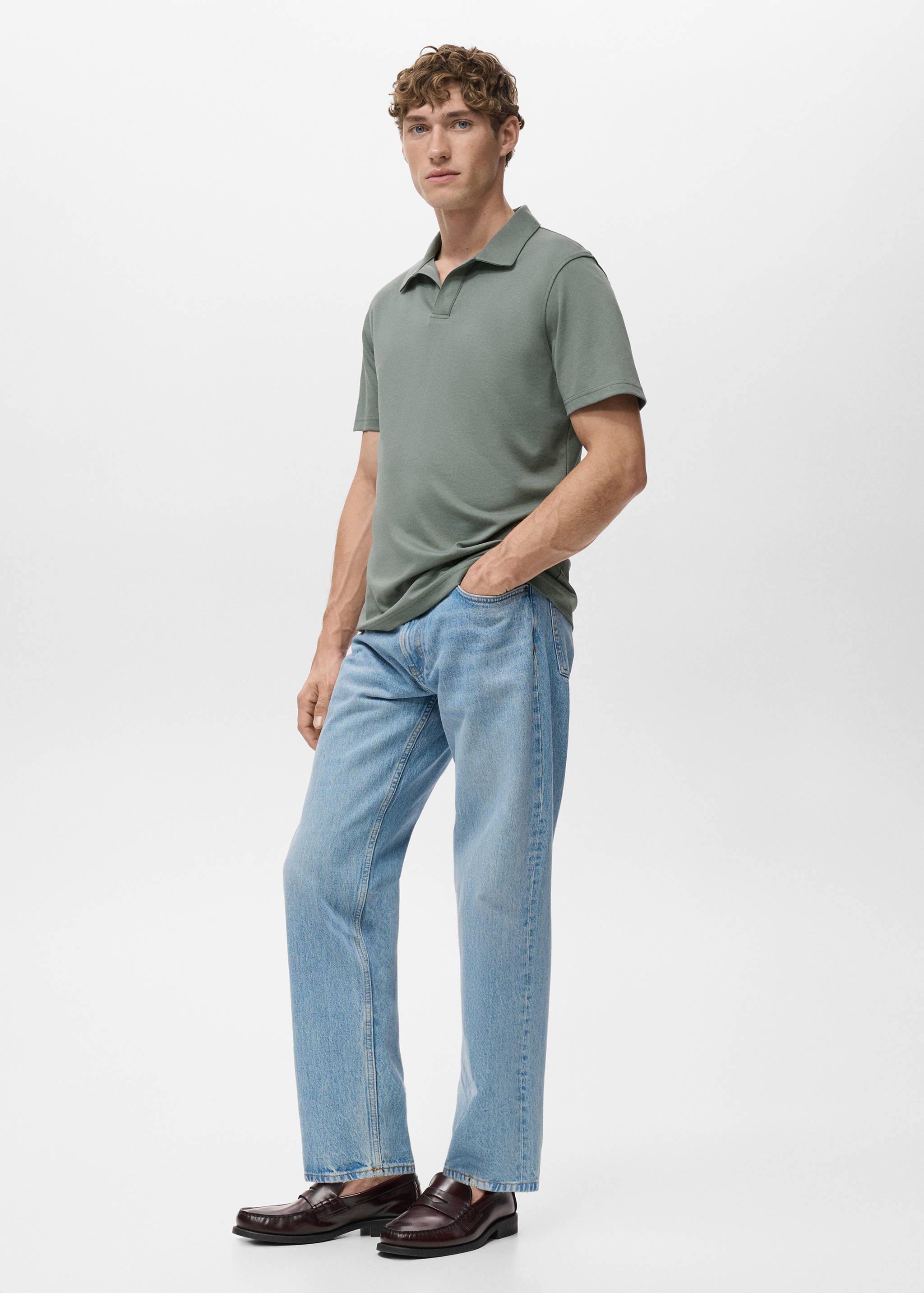 Cotton piqué polo shirt - Details of the article 2