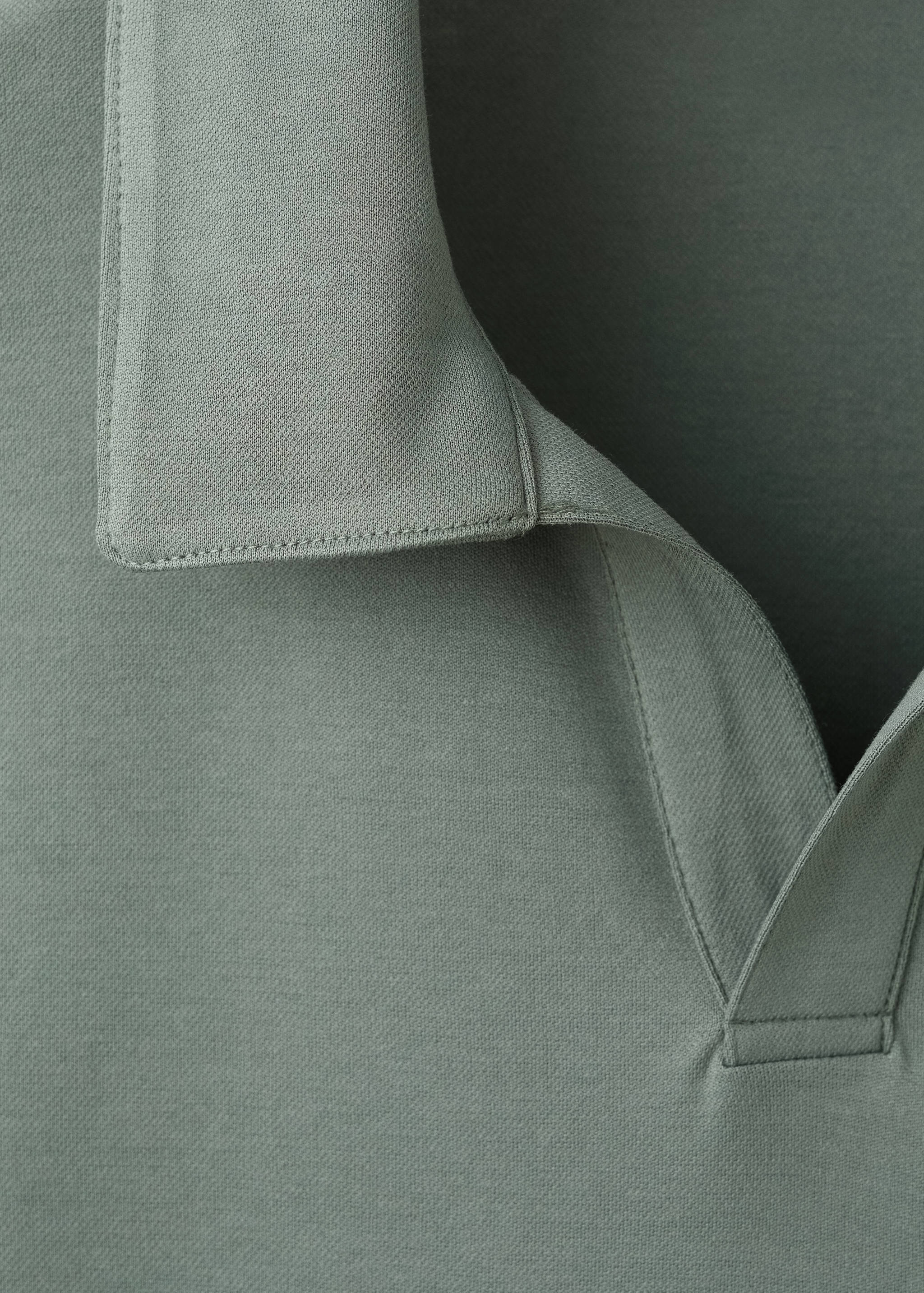 Cotton piqué polo shirt - Details of the article 0