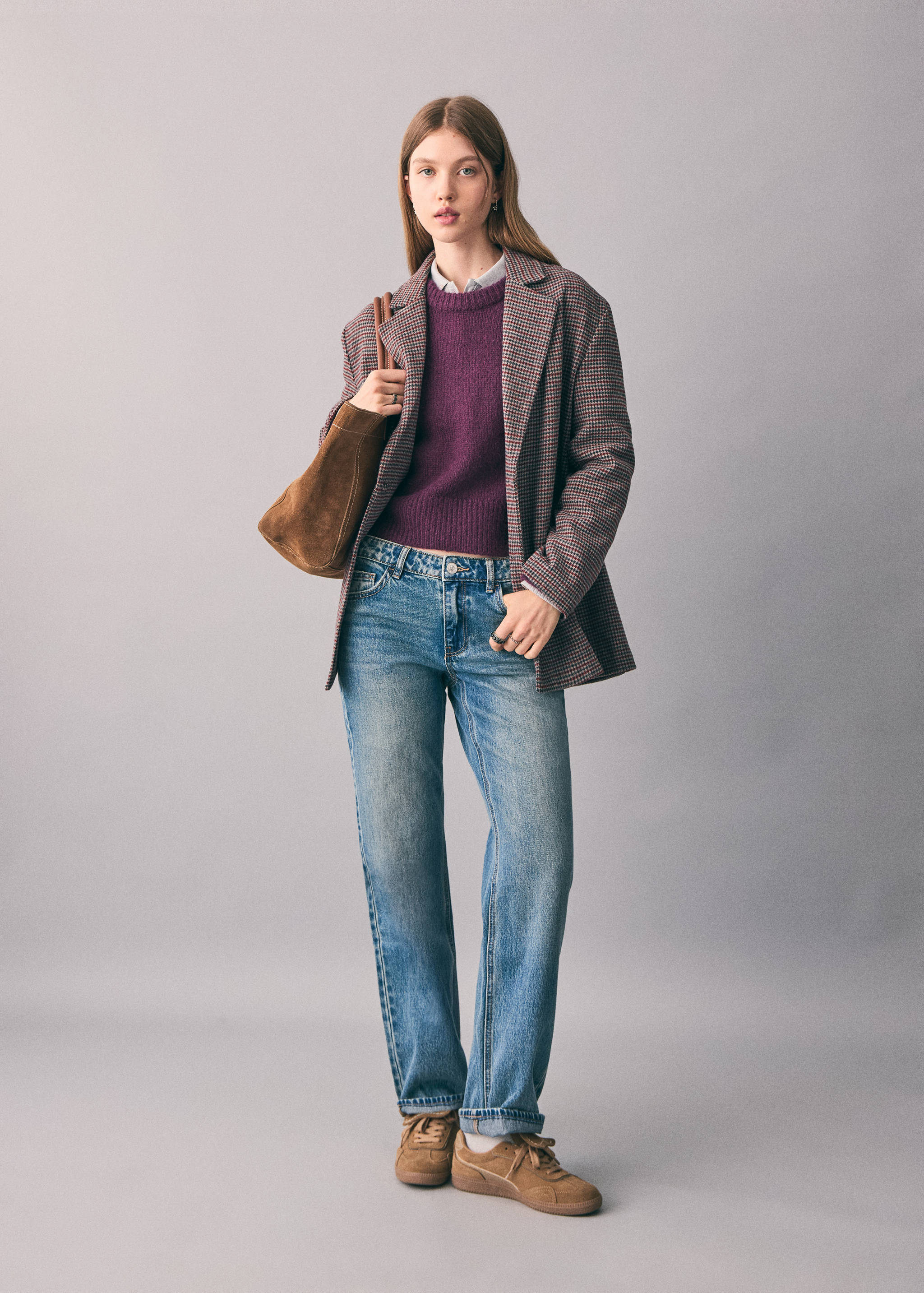 Hundtandsmönstrad jacka - Allmän bild