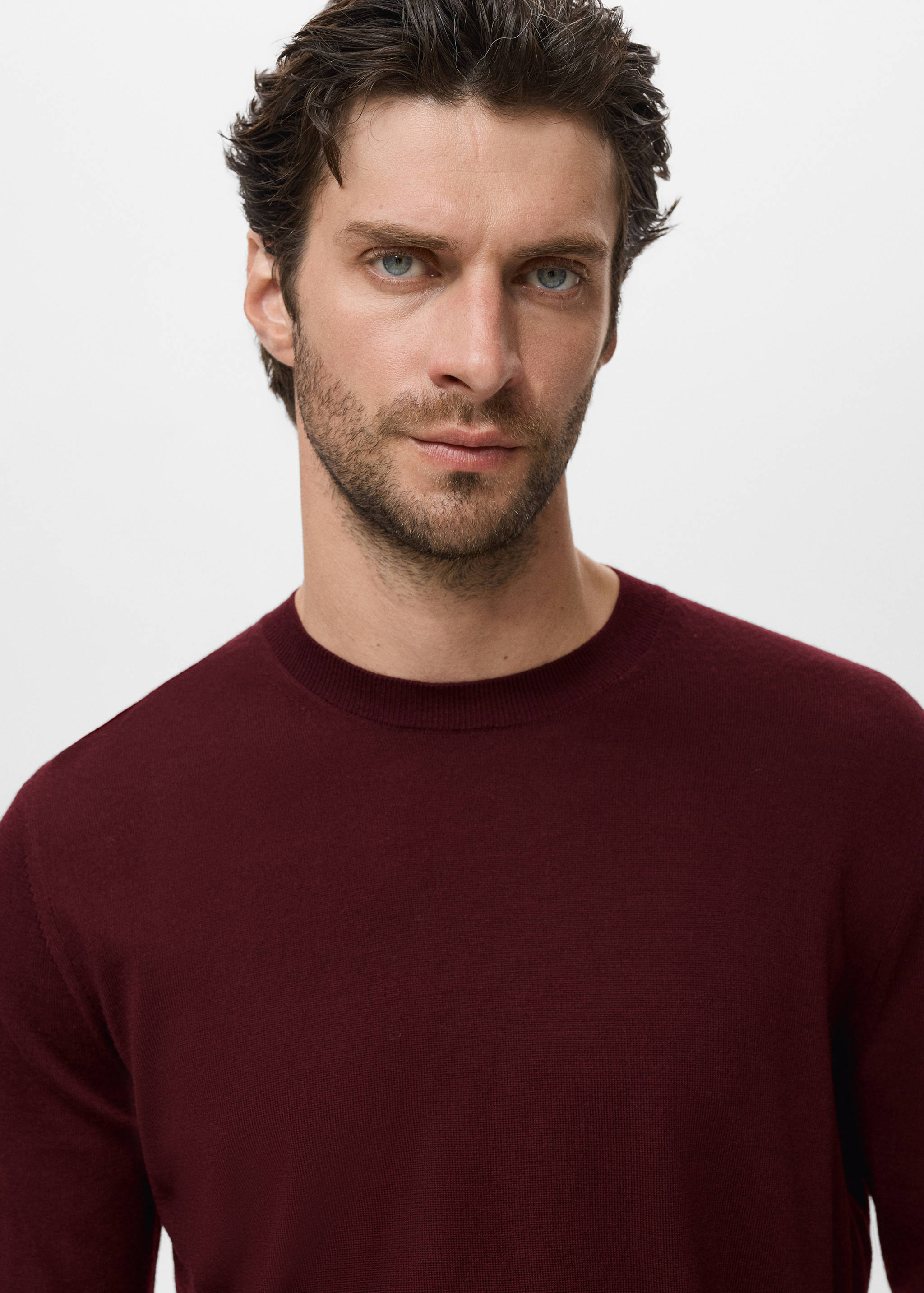 100% merino wool crew neck sweater - Details of the article 1