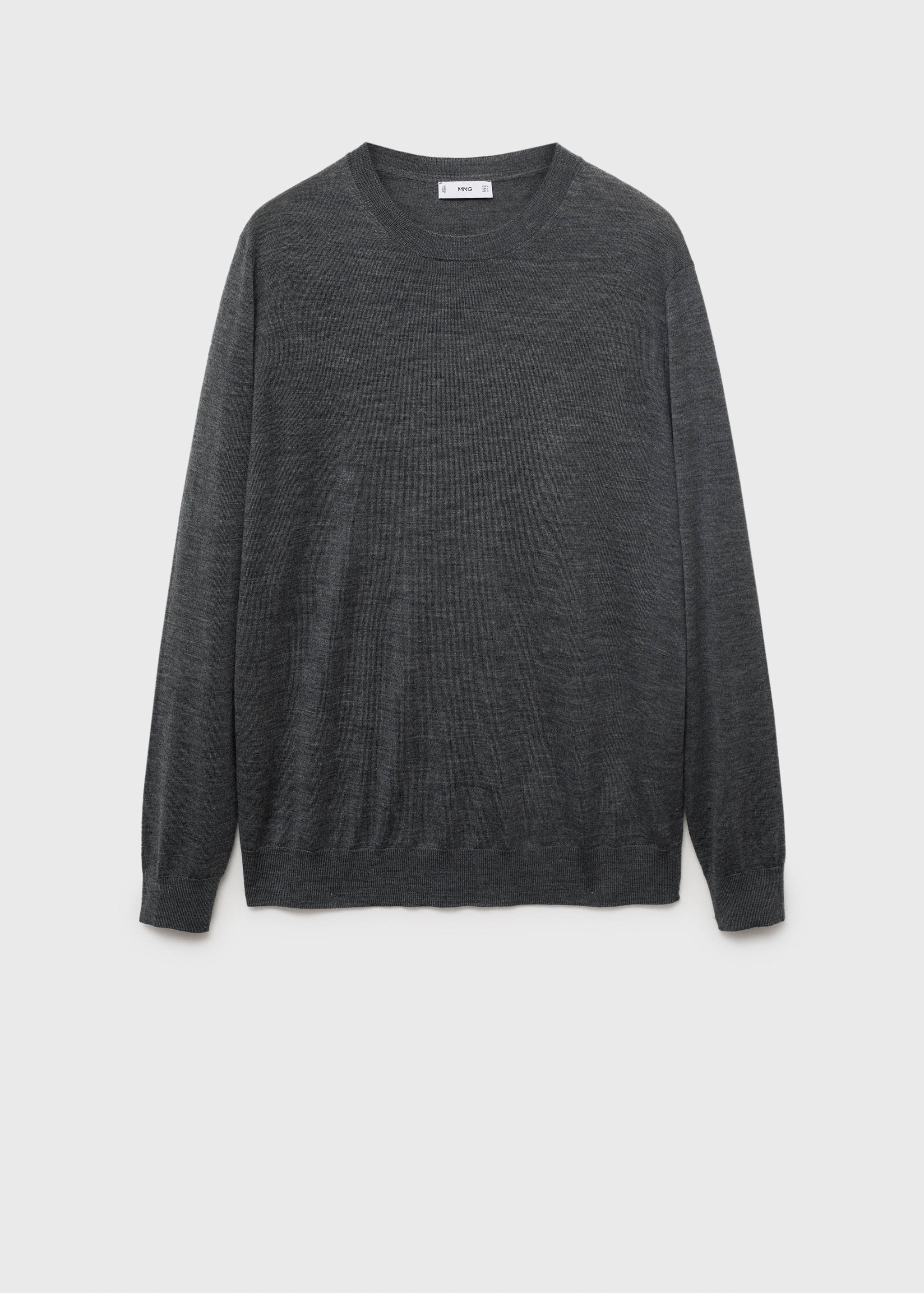 100% merino wool crew neck sweater - Article without model