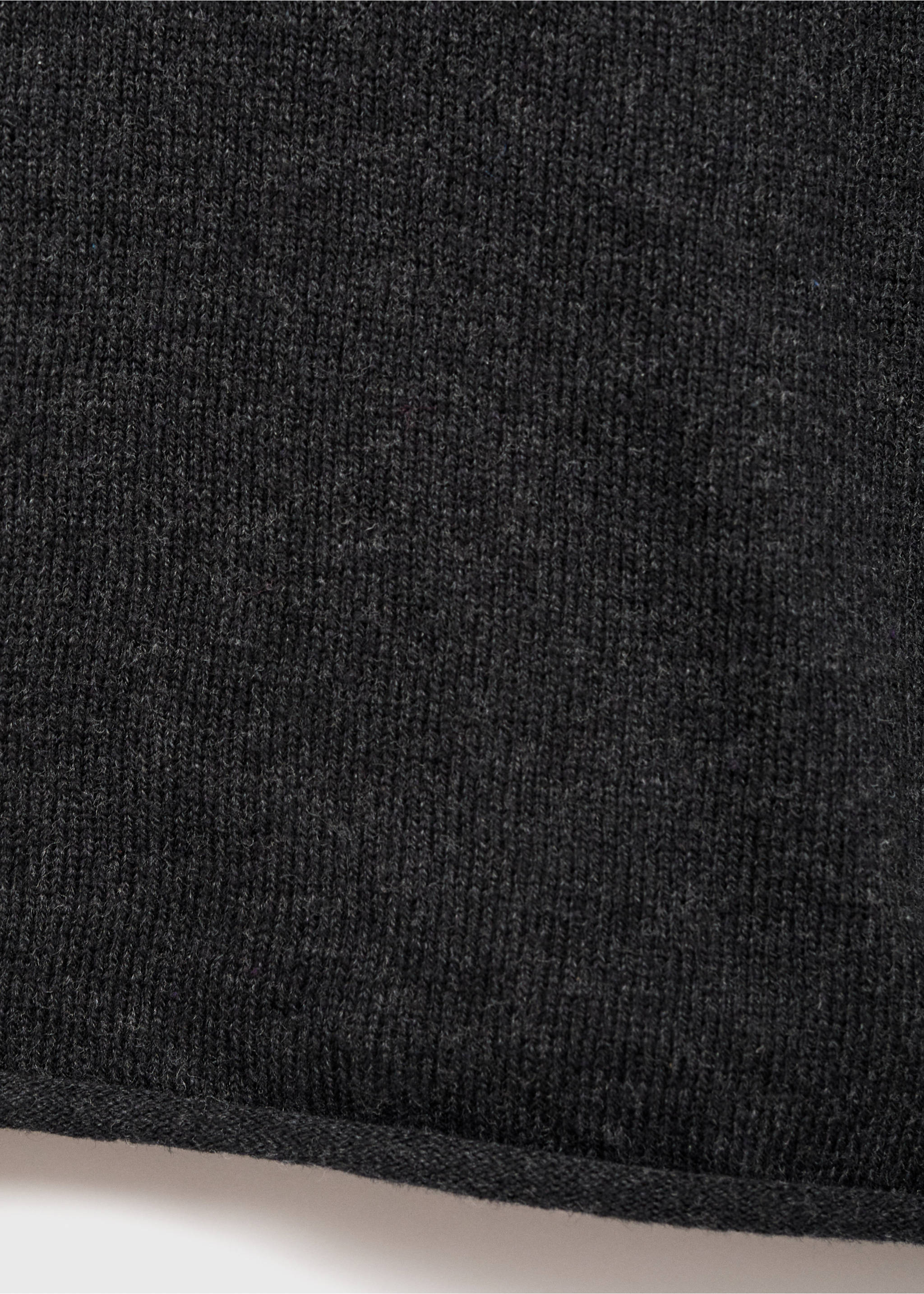 Turtleneck knit sweater - Details of the article 0, Charcoal. Ref: 17075971-00.