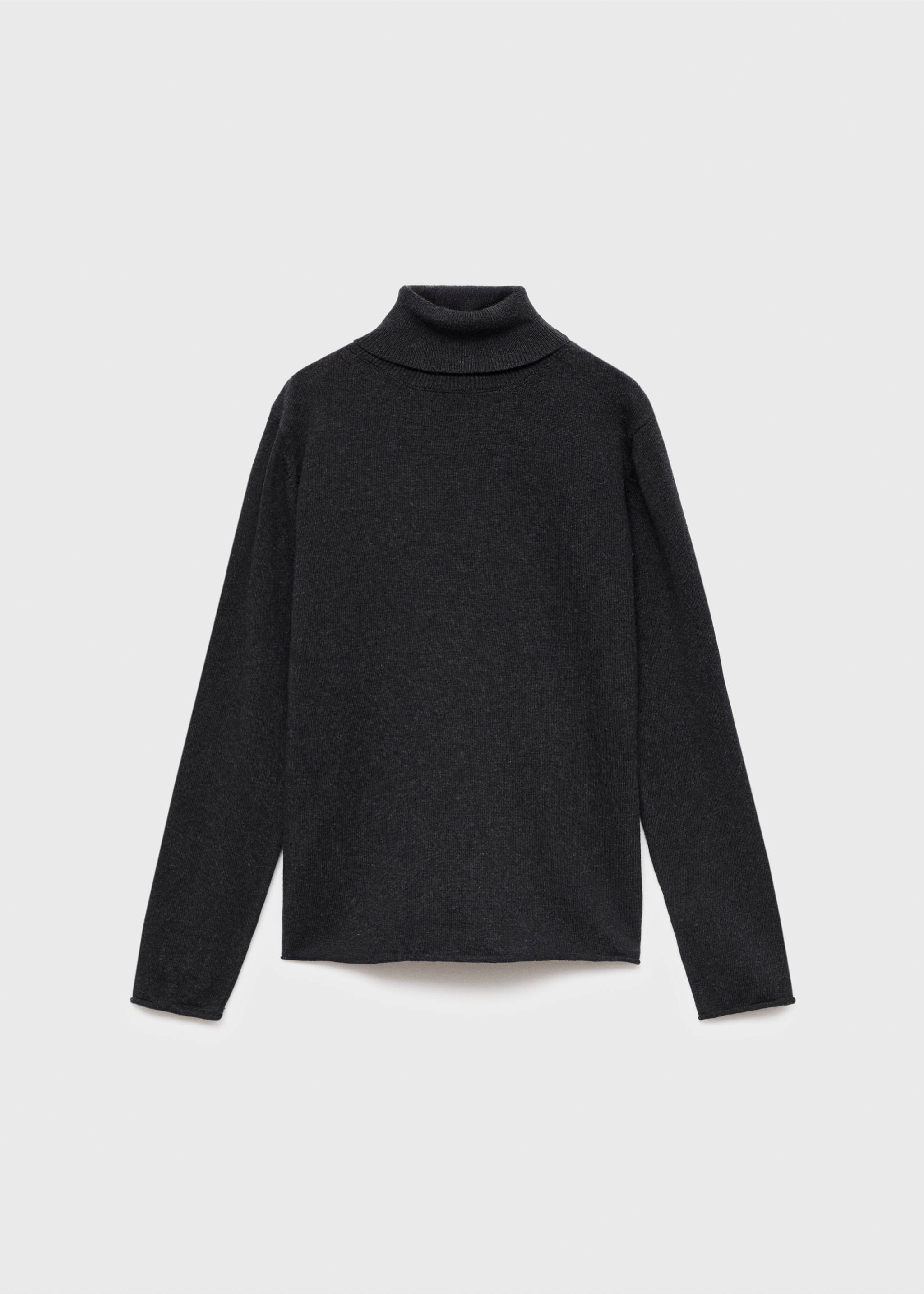 Turtleneck knit sweater - Article without model, Charcoal. Ref: 17075971-00.