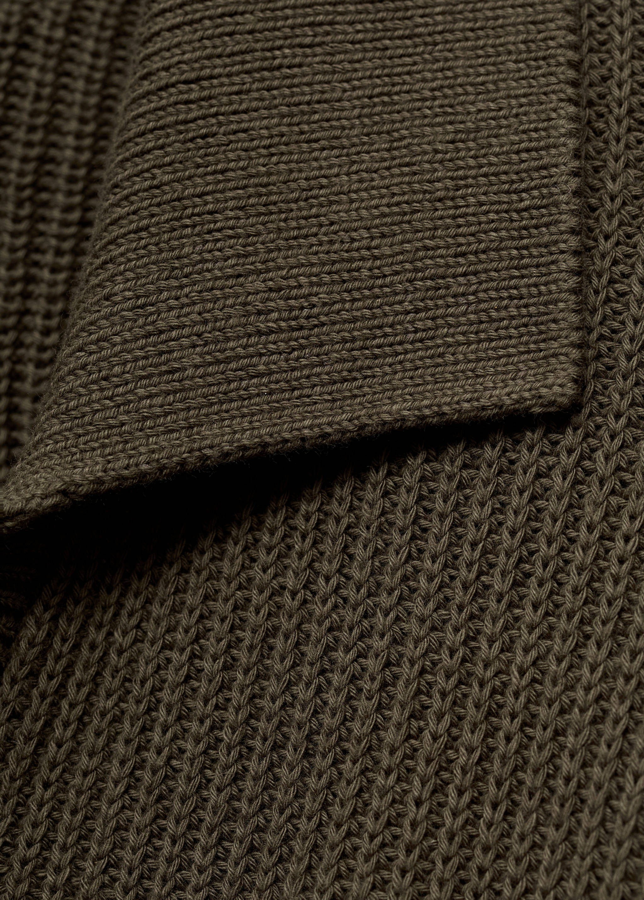 Structured cotton polo sweater - Details of the article 0