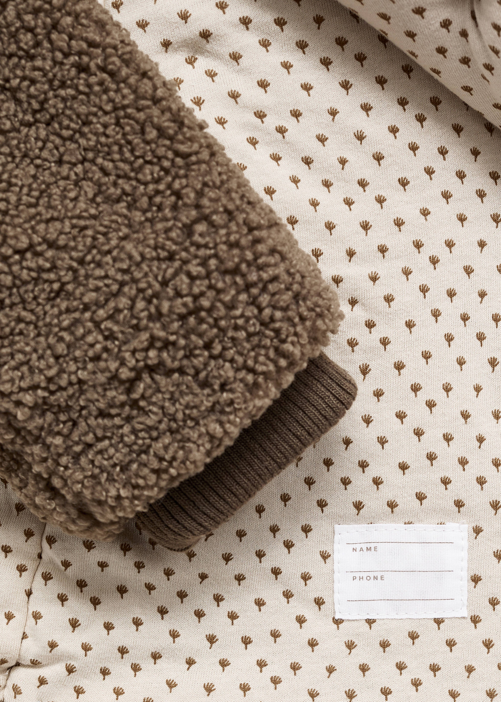 Teddy bear coat with hood and ears - Details of the article 0