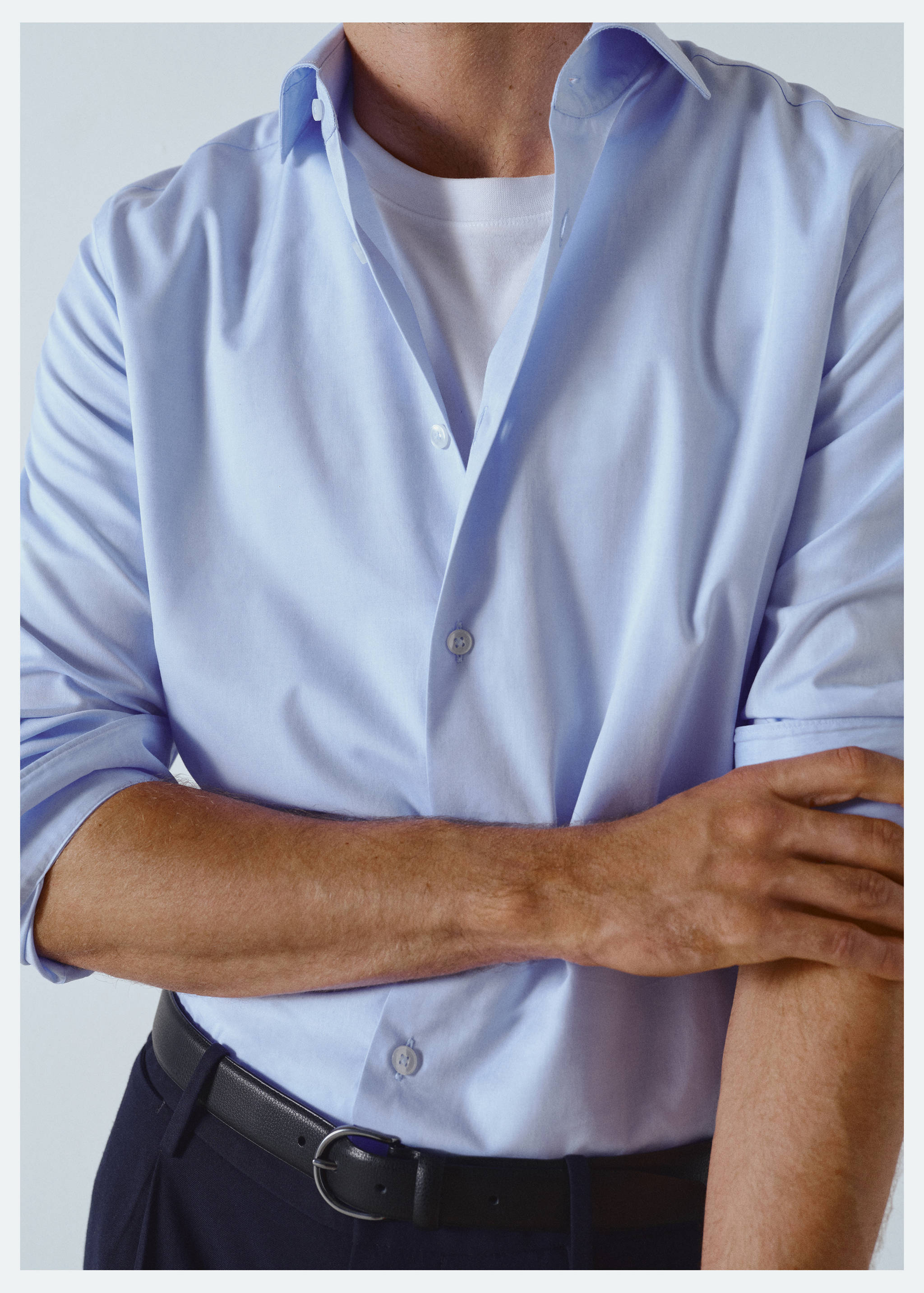 100% cotton slim-fit shirt - Details of the article 3