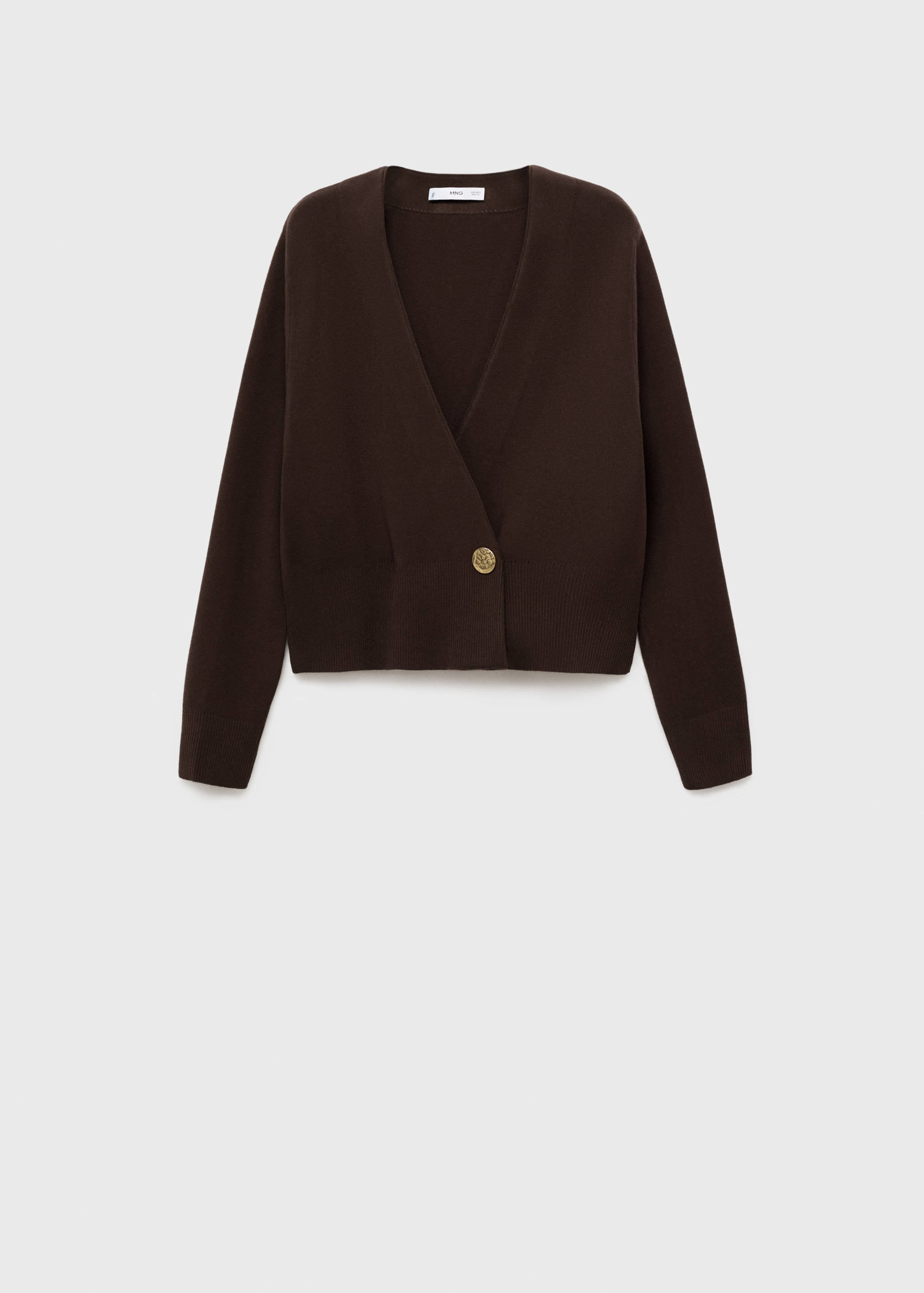 Cardigan assertoado com botão de joia - Artigo sem modelo