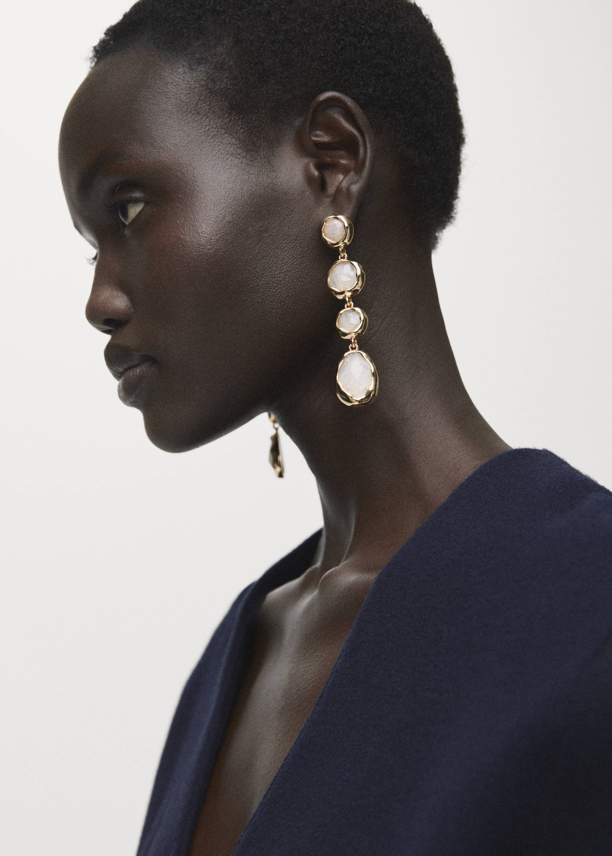 Cardigan croisé bouton bijou - Détail de l'article 1