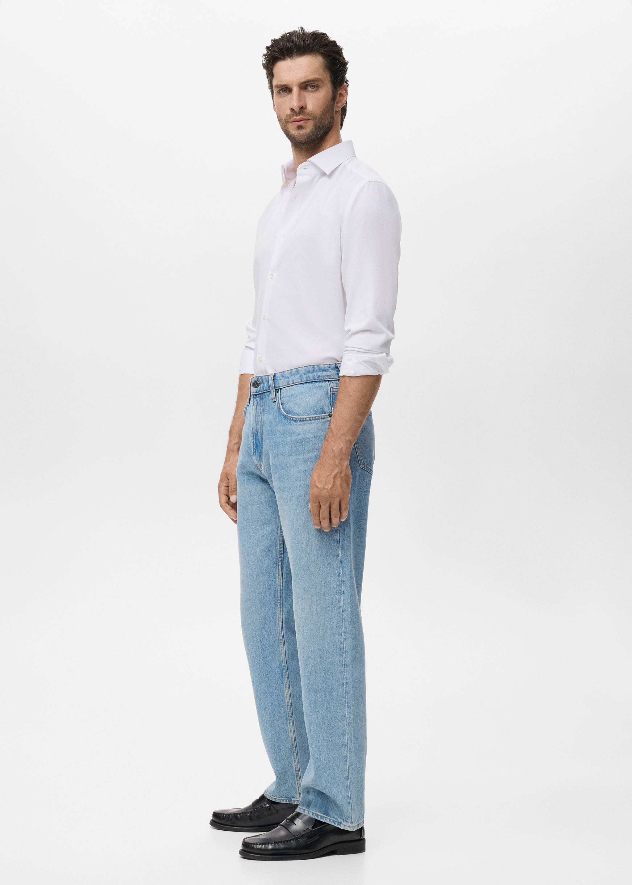 Рубашка приталенного кроя из хлопка - Деталь изделия 2