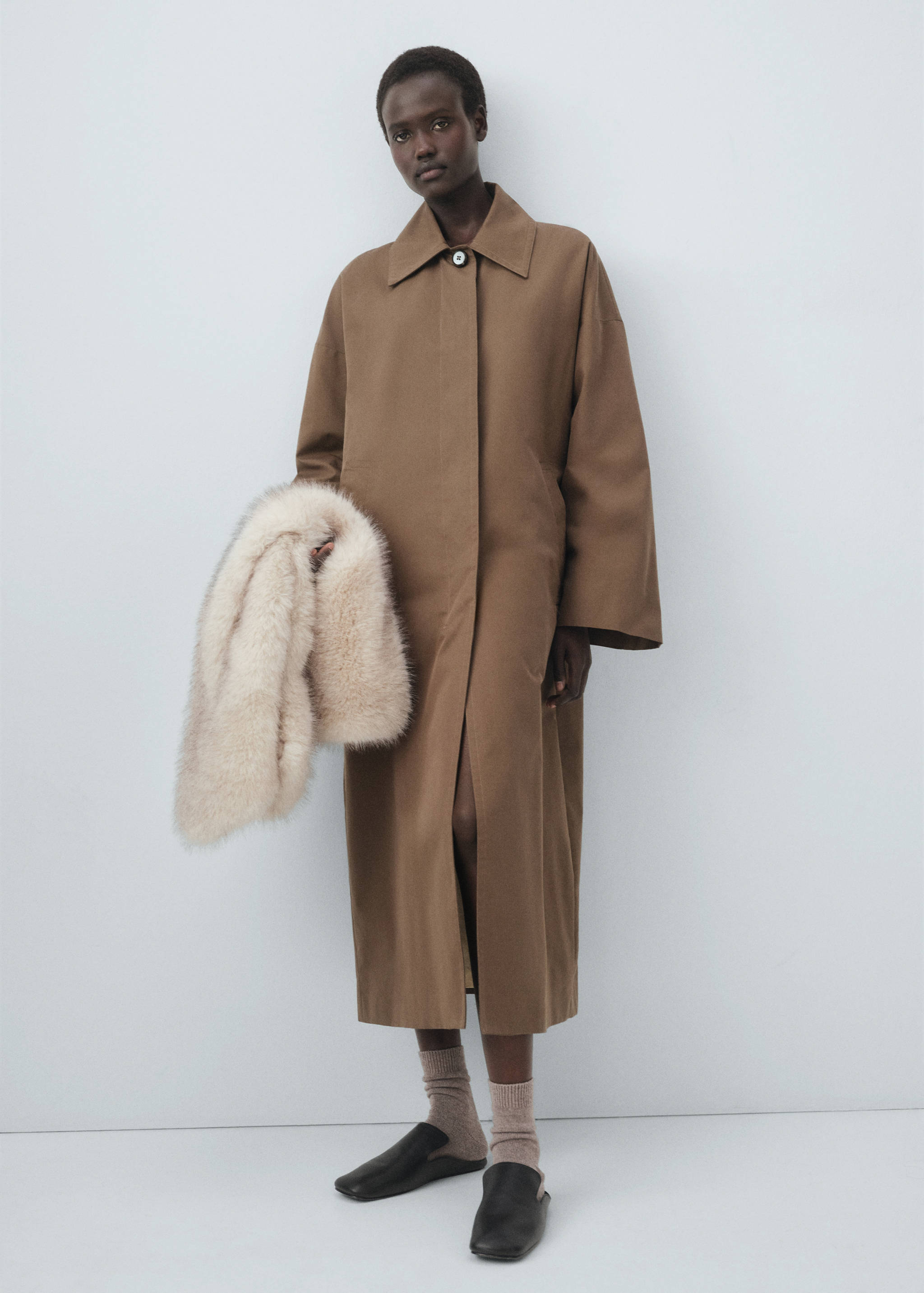 Sokken van een wol- en kasjmierblend - Overzichtstekening