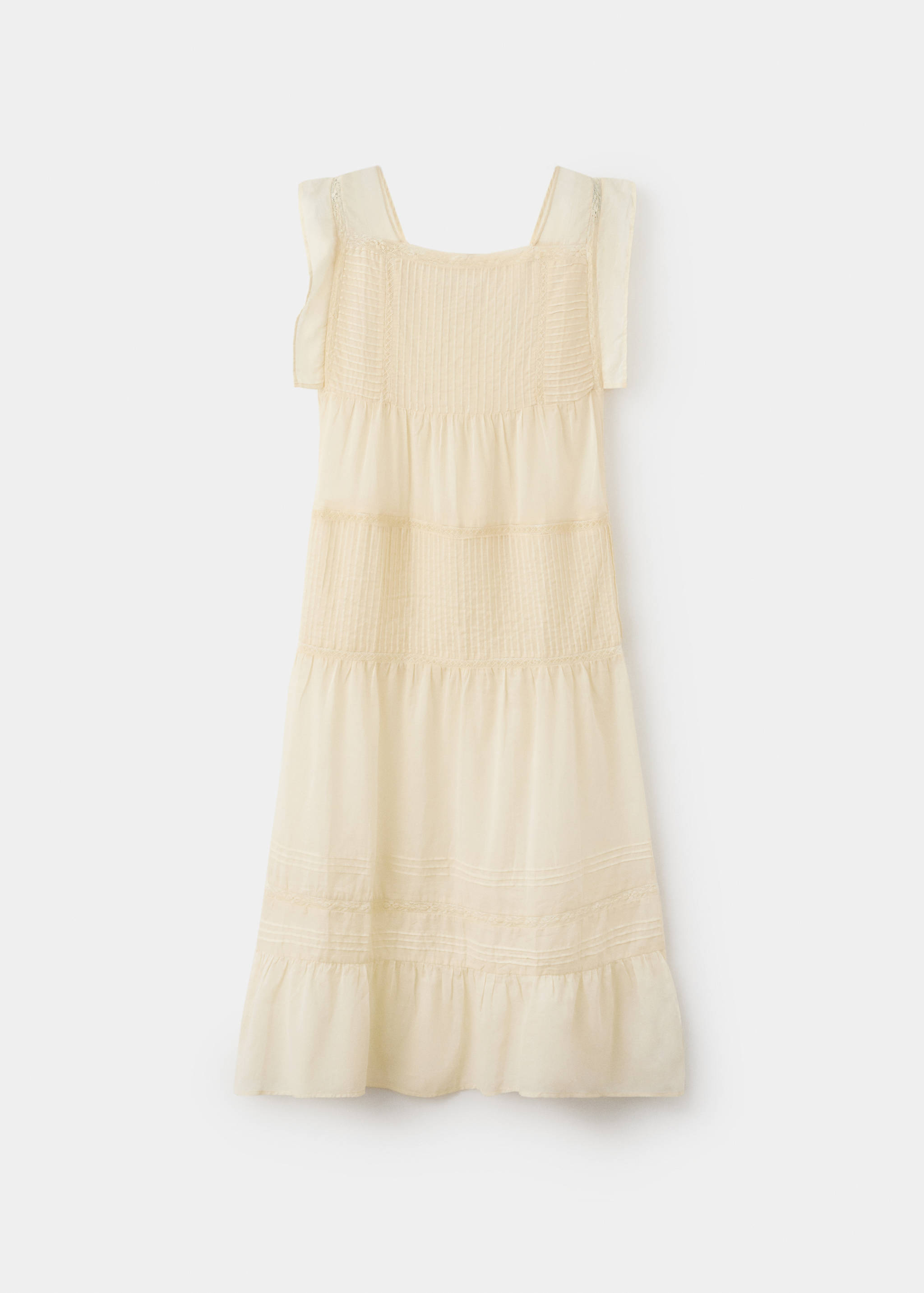 Cotton lace nightdress with drawstring - Article without model