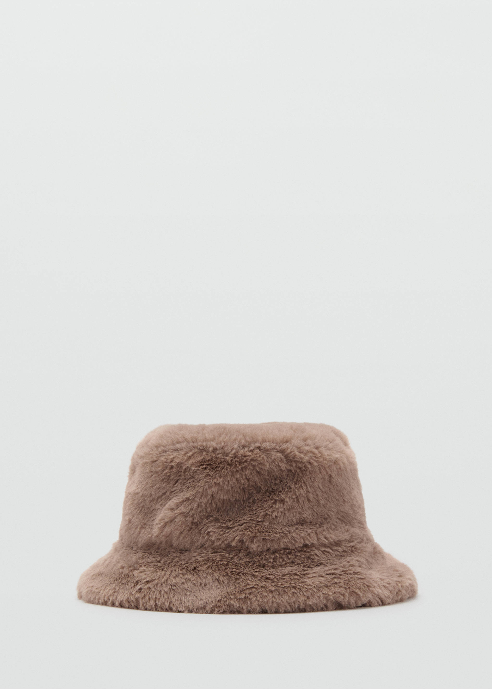 Tüylü şapka - Modelsiz ürün, Kahverengi. Ref: 17075993-00.