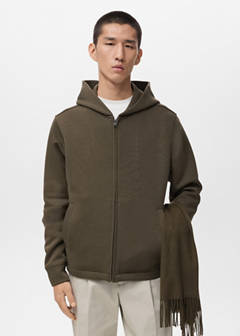 Zip-up hoodie — Olive Green 1