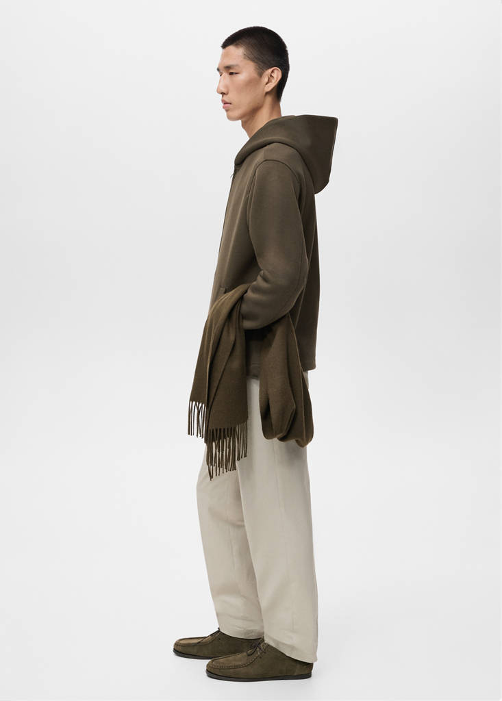 Zip-up hoodie — Olive Green