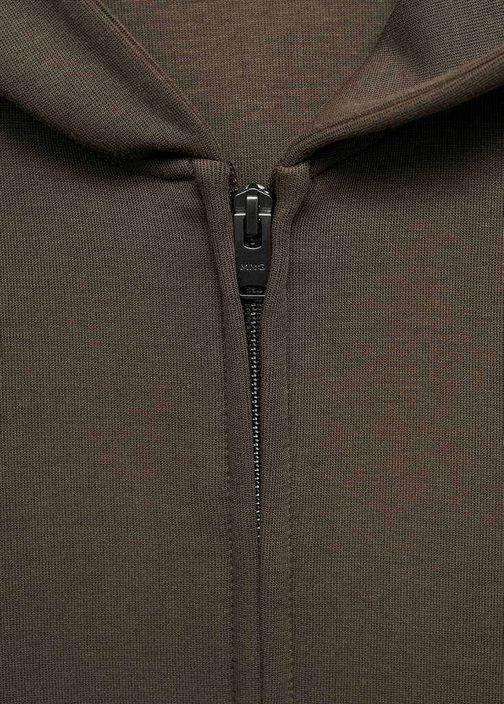 Zip-up hoodie — Olive Green