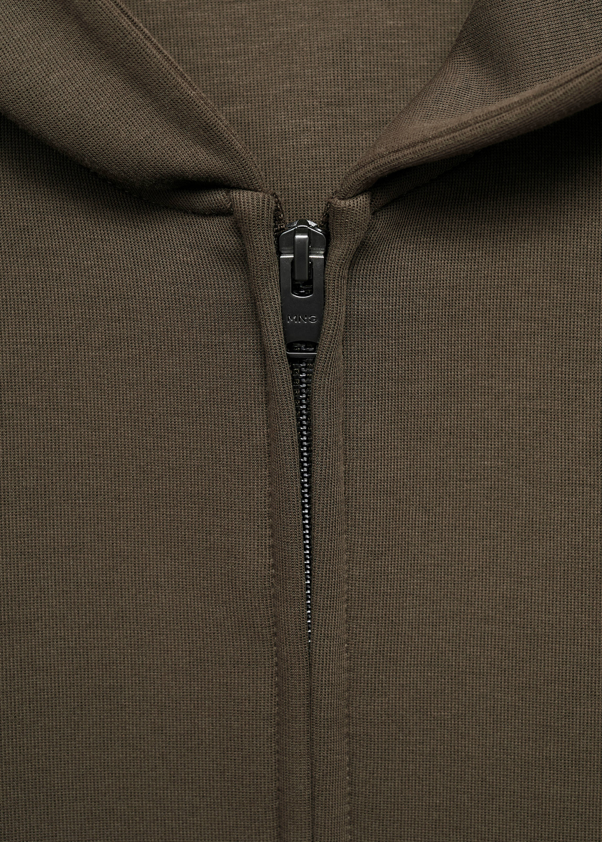 Sweatshirt com fecho de correr e capuz - Pormenor do artigo 8