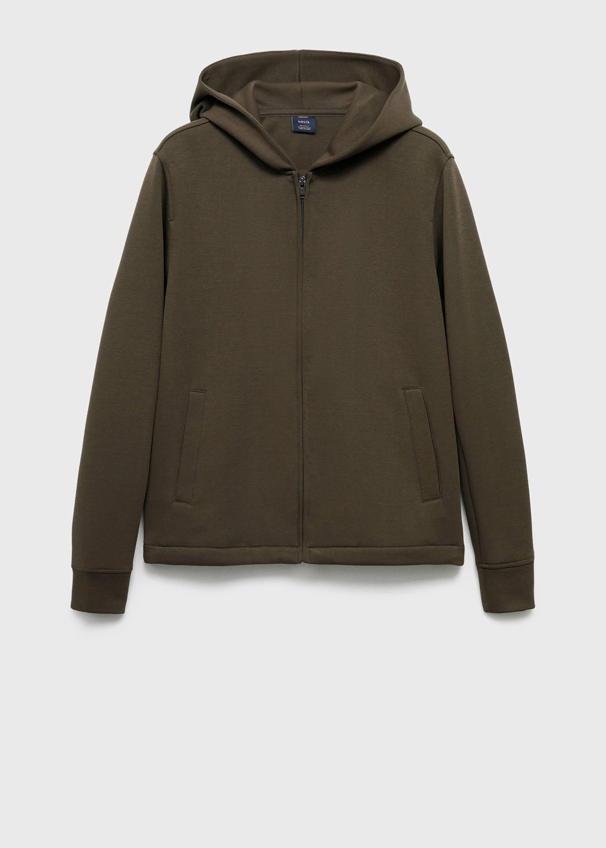 Zip-up hoodie — Olive Green