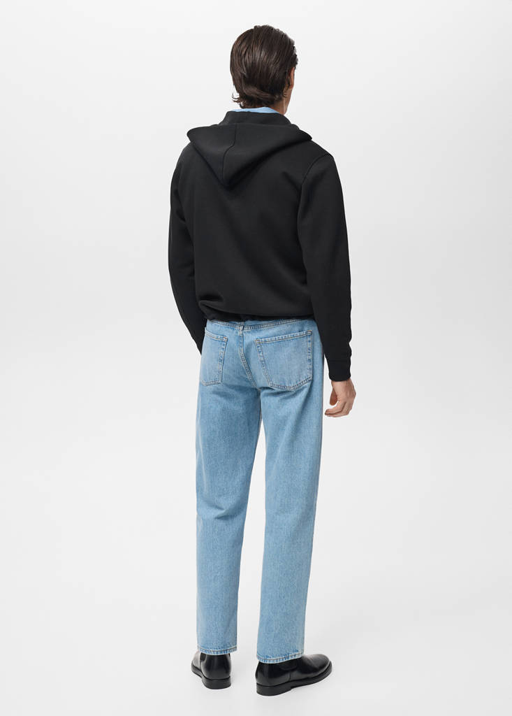 Zip-up hoodie — Black