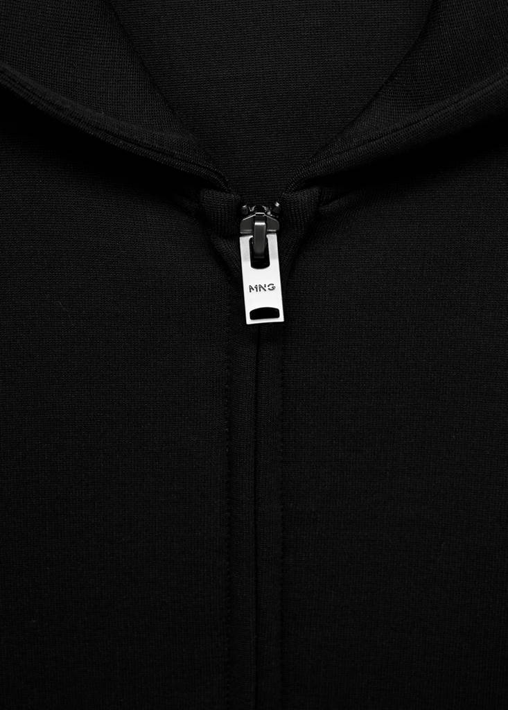 Zip-up hoodie — Black