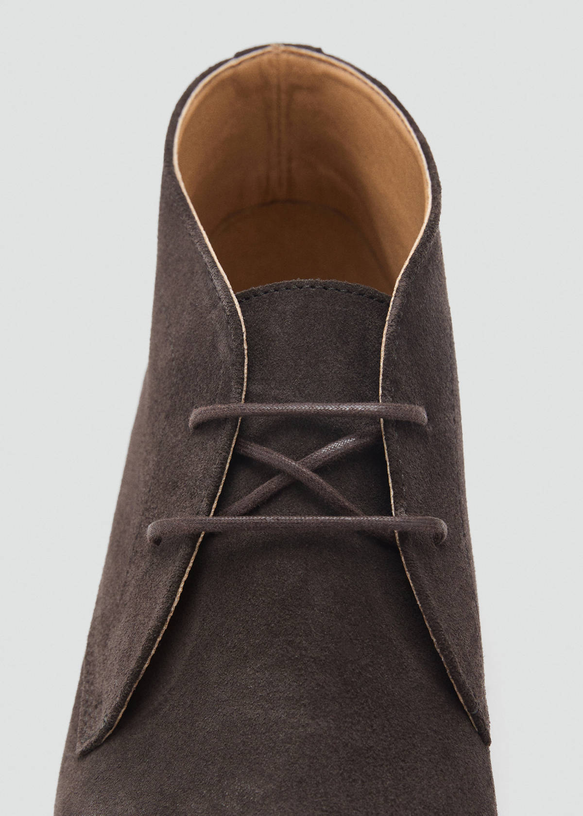 Suede leather ankle boots — Brown
