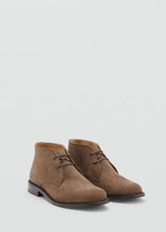 Suede leather ankle boots — Tobacco Brown 2