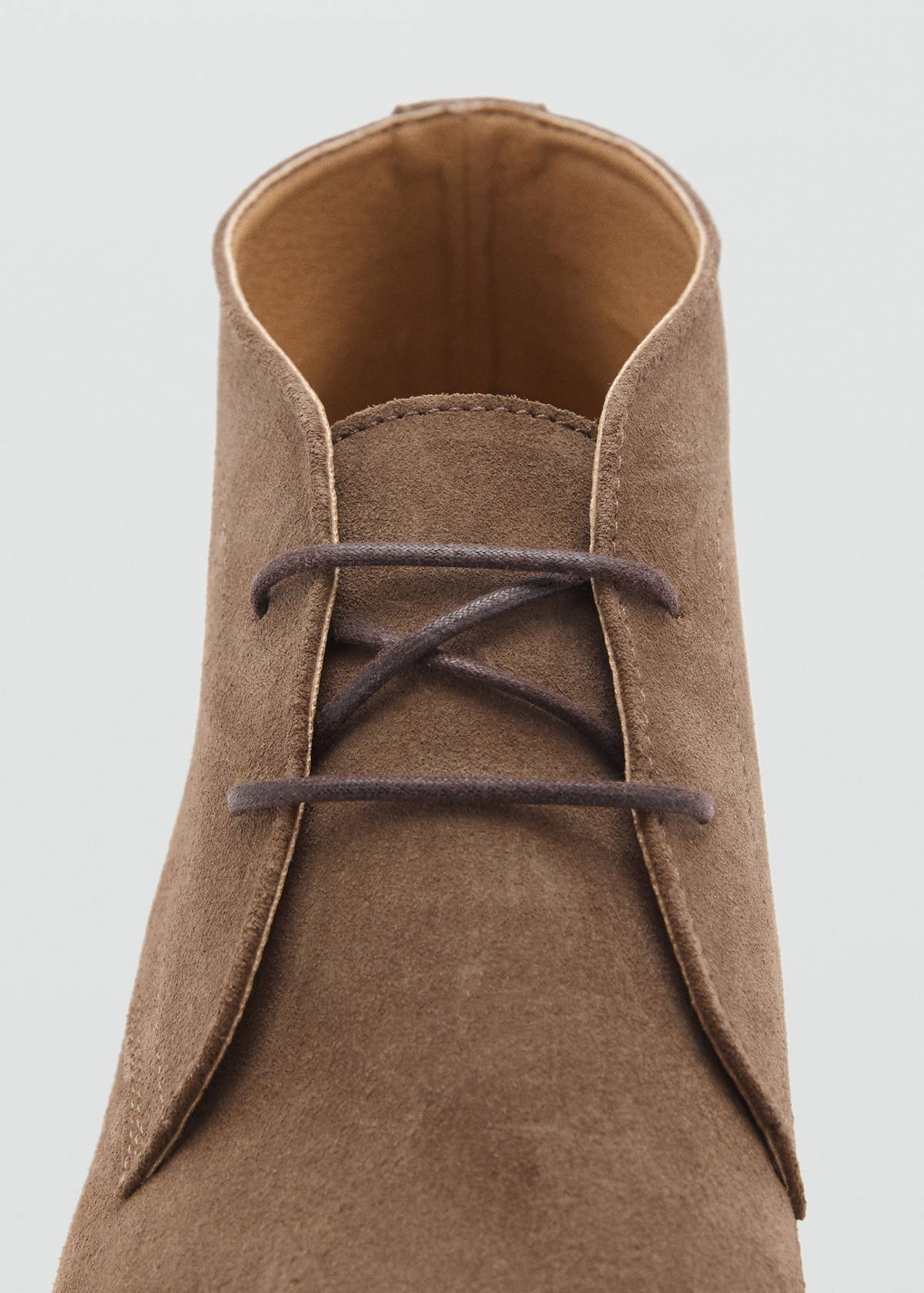 Suede leather ankle boots — Tobacco Brown