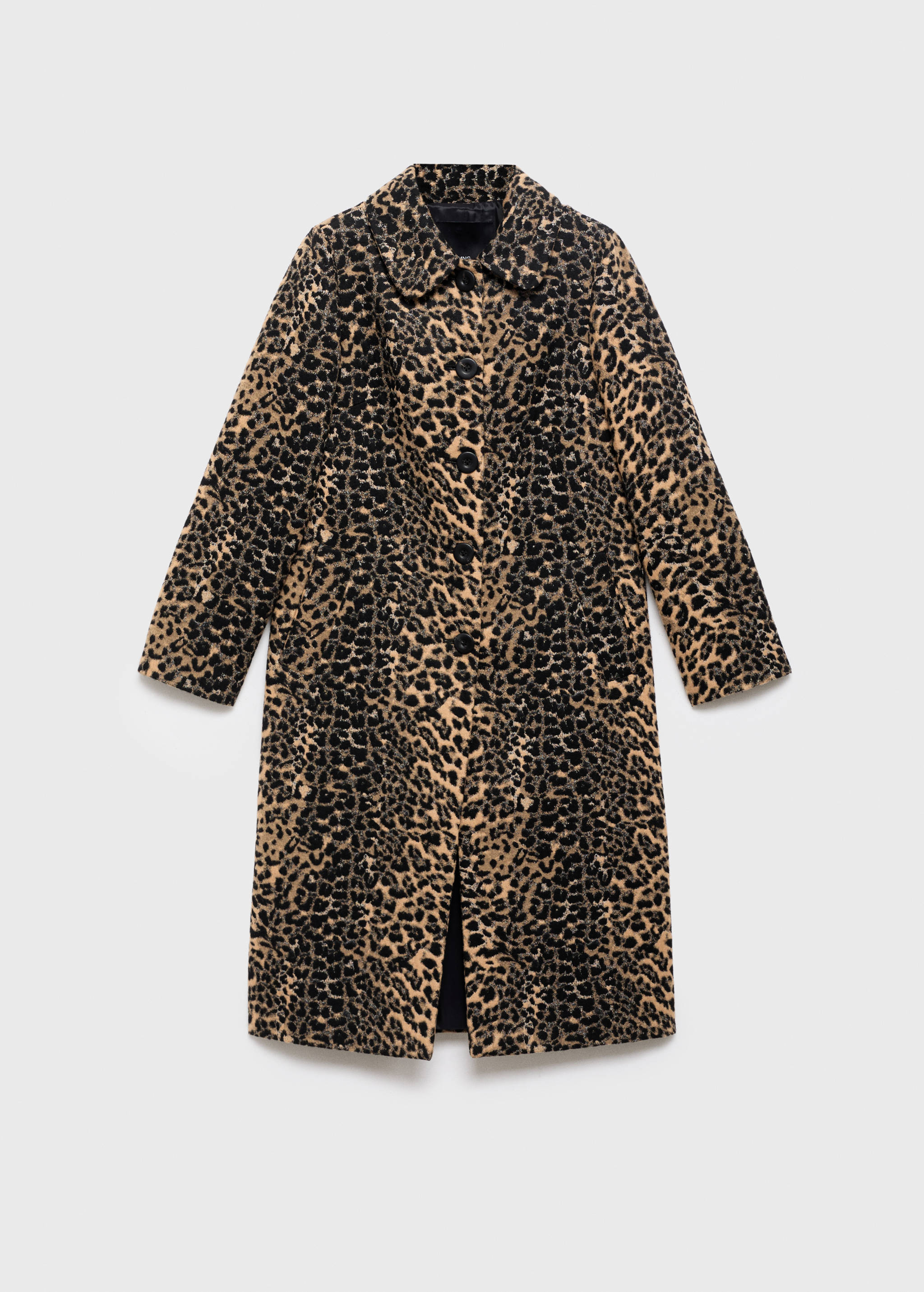 Leopard-print long coat - Article without model