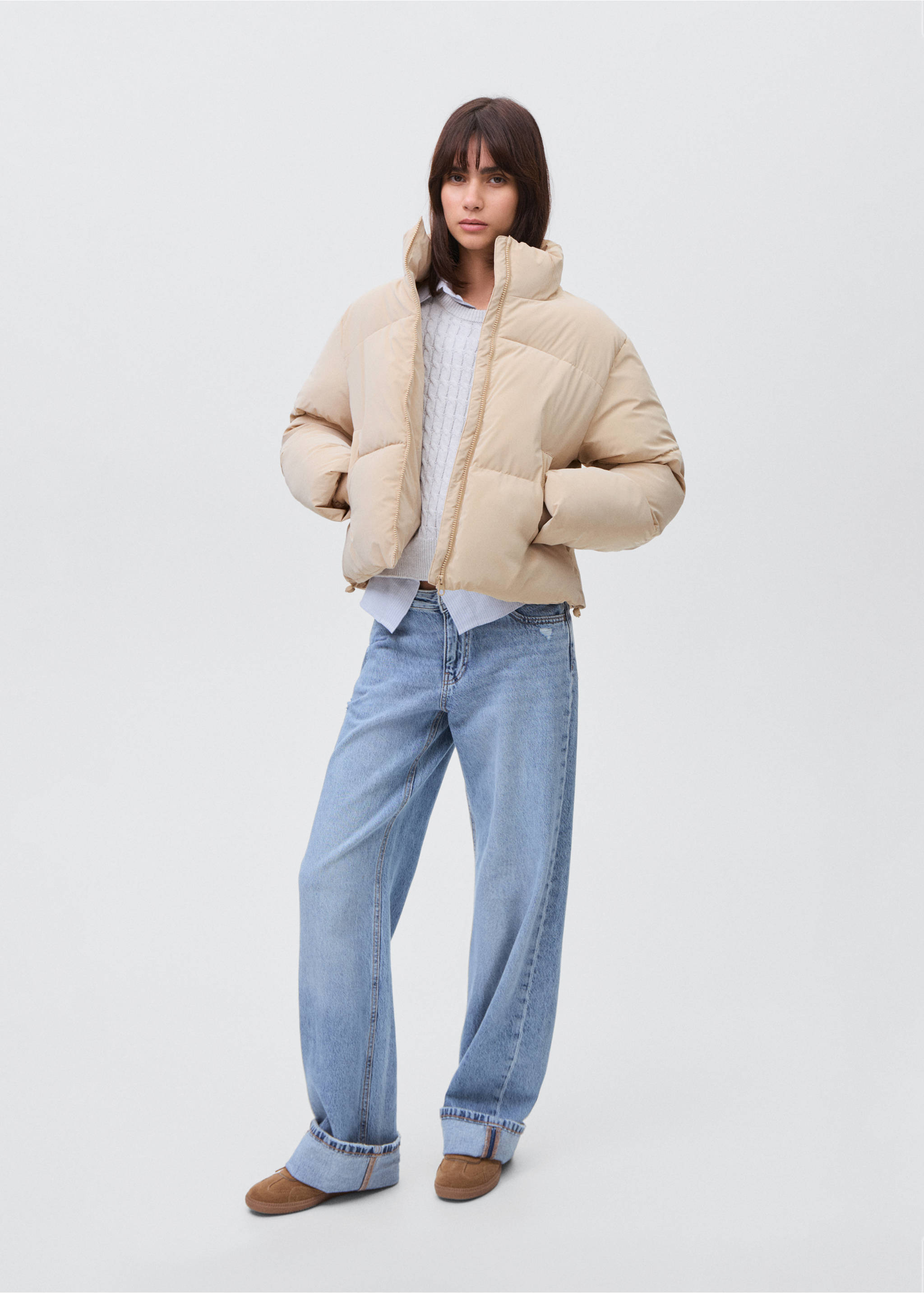 Soft quilted anorak - General plane, Beige. Ref: 17076325-00.
