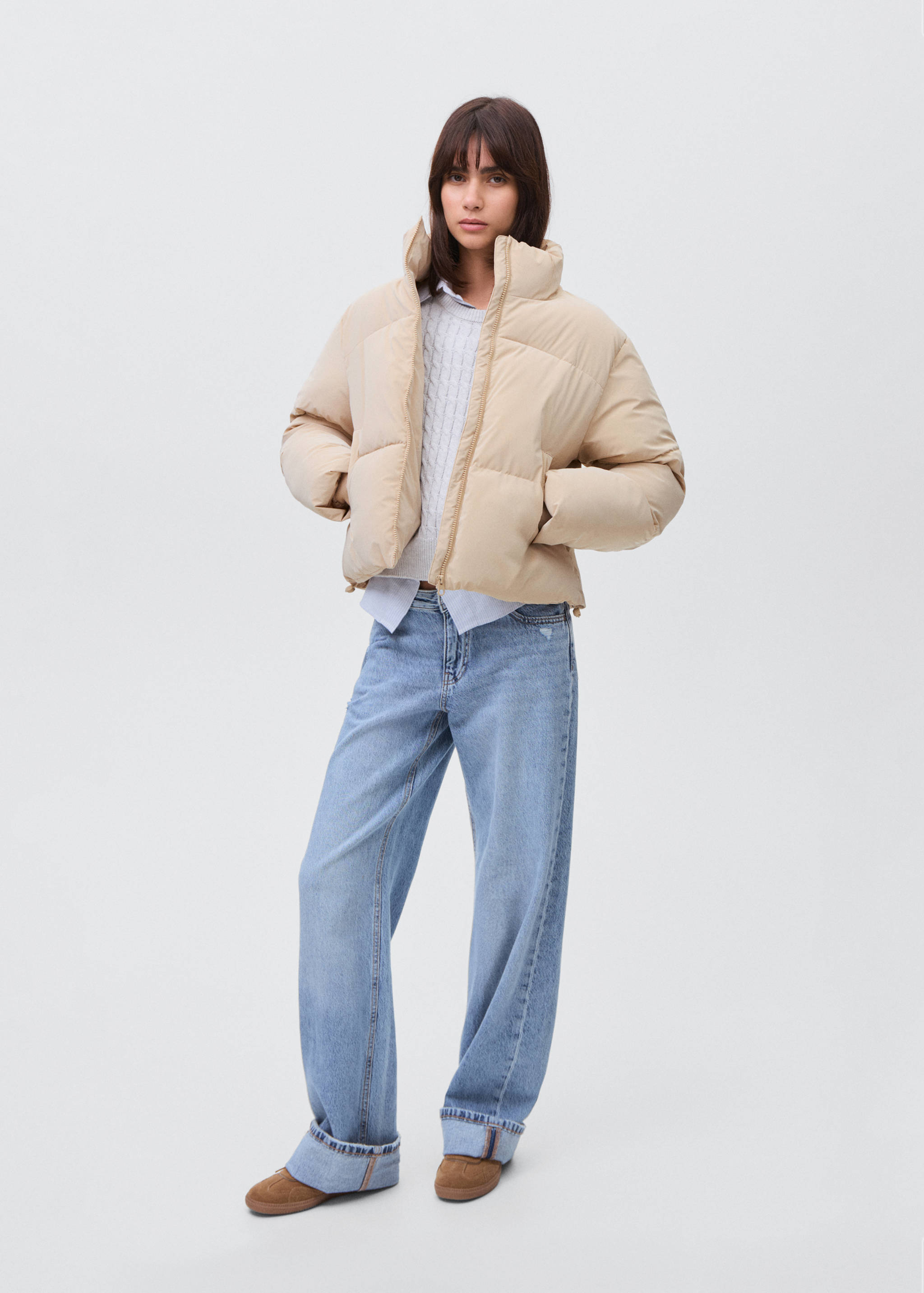 Soft quilted anorak - General plane