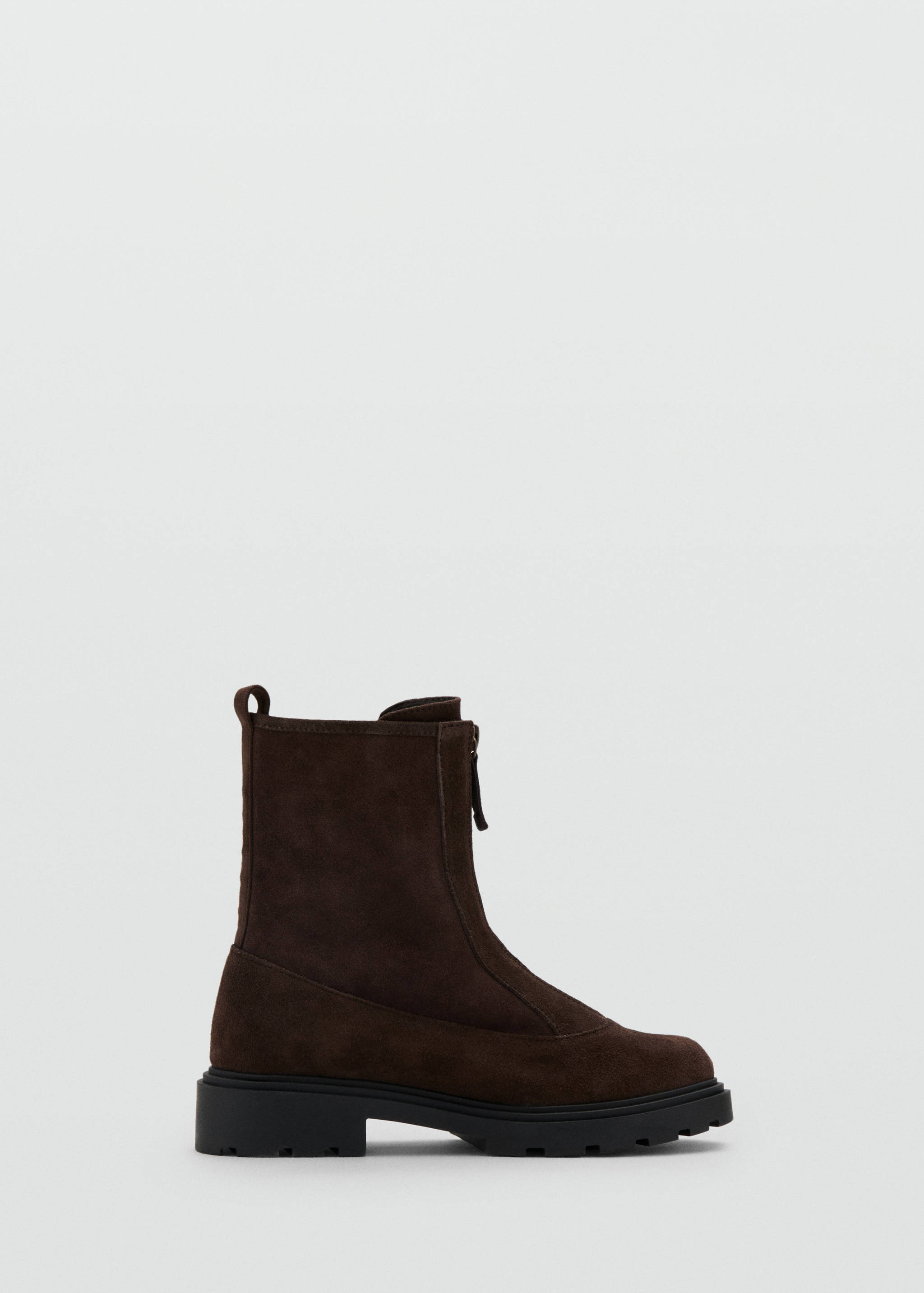 Zipped leather ankle boots - Article without model