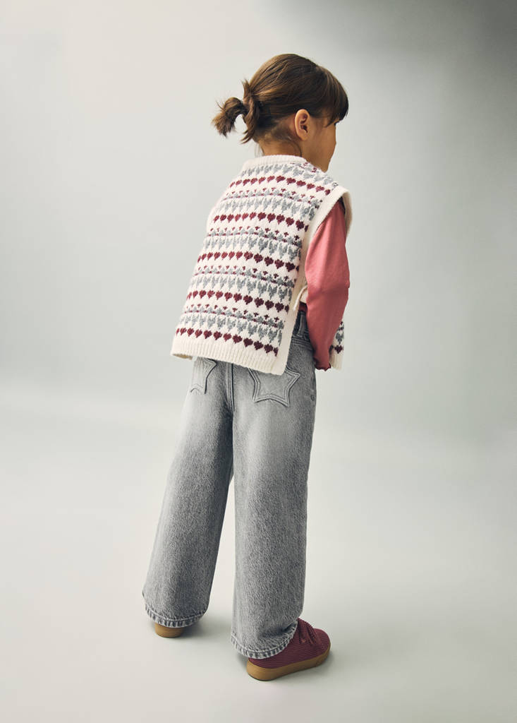 Straight cotton jeans — Denim Grey