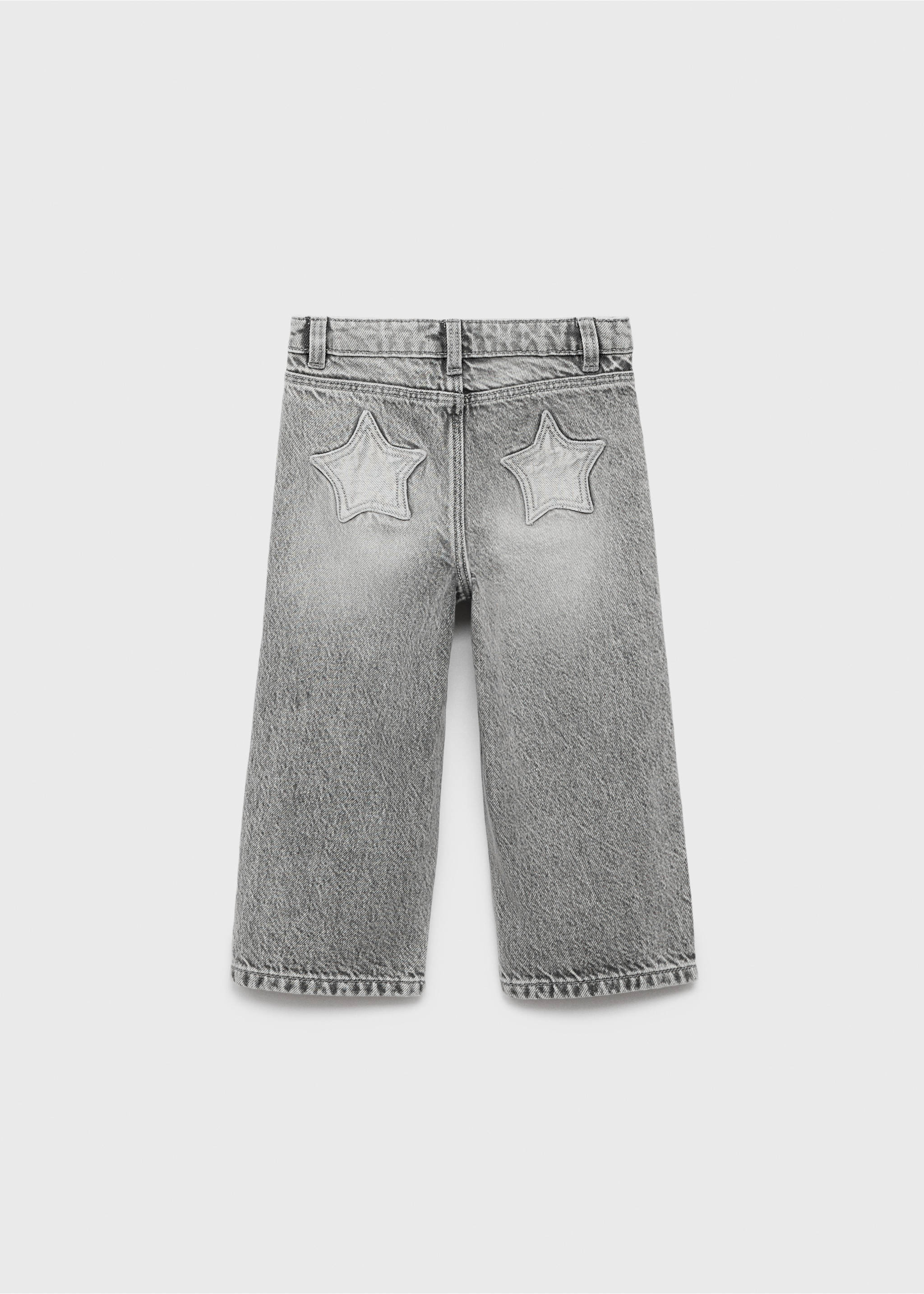 Jean droit coton - Verso de l’article, Gris denim. Ref: 17076331-00.