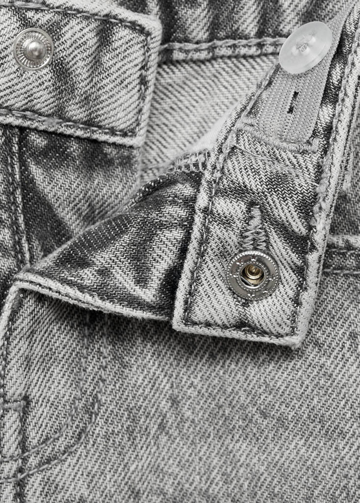 Straight cotton jeans — Denim Grey