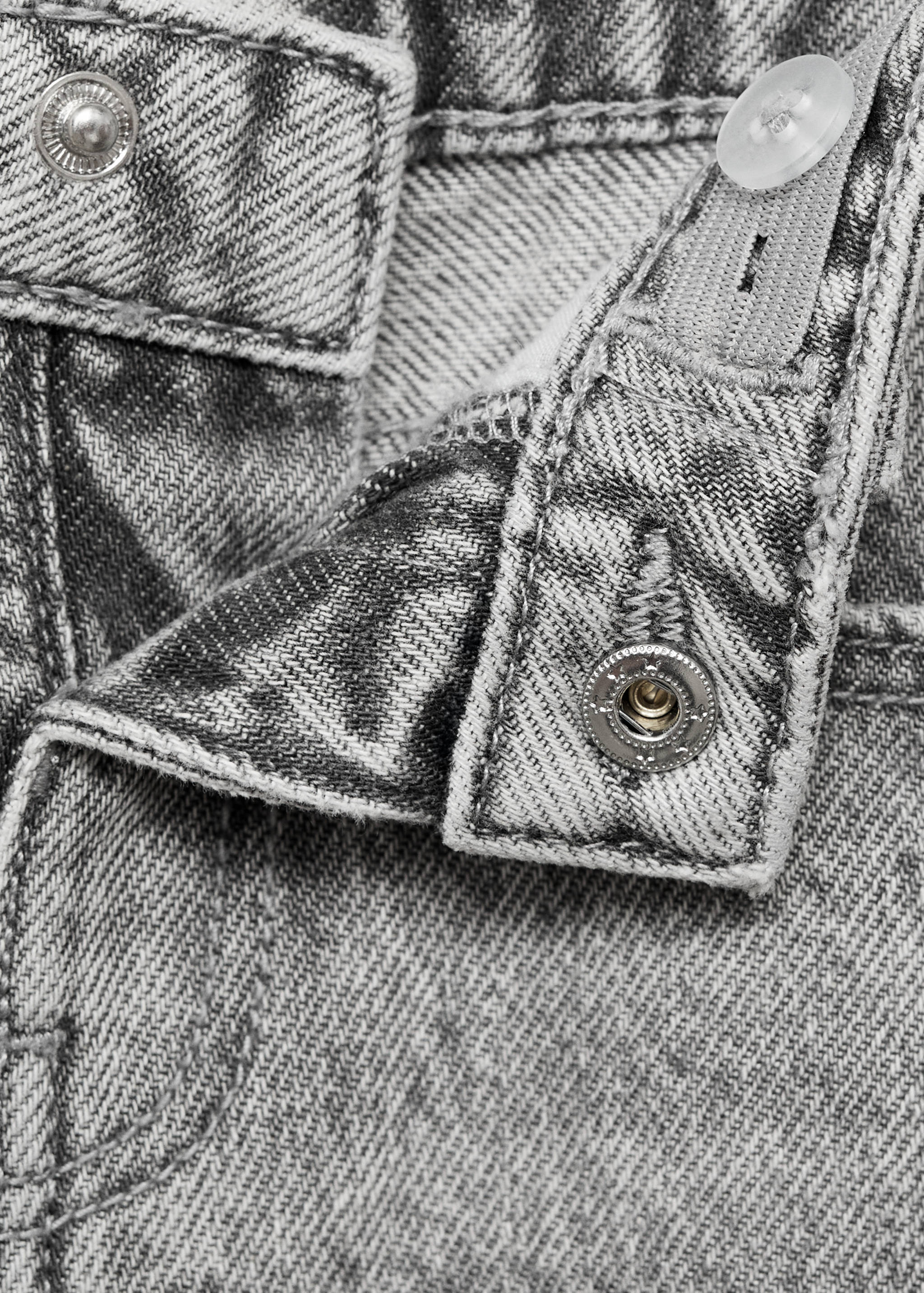 Straight cotton jeans - Details of the article 8