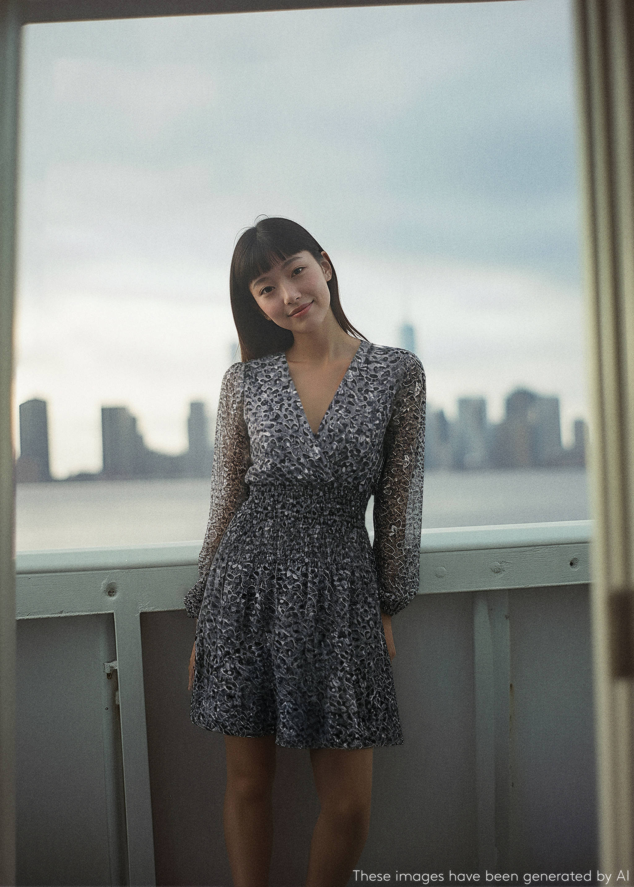 Ruffled leopard ledress - Details of the article 5