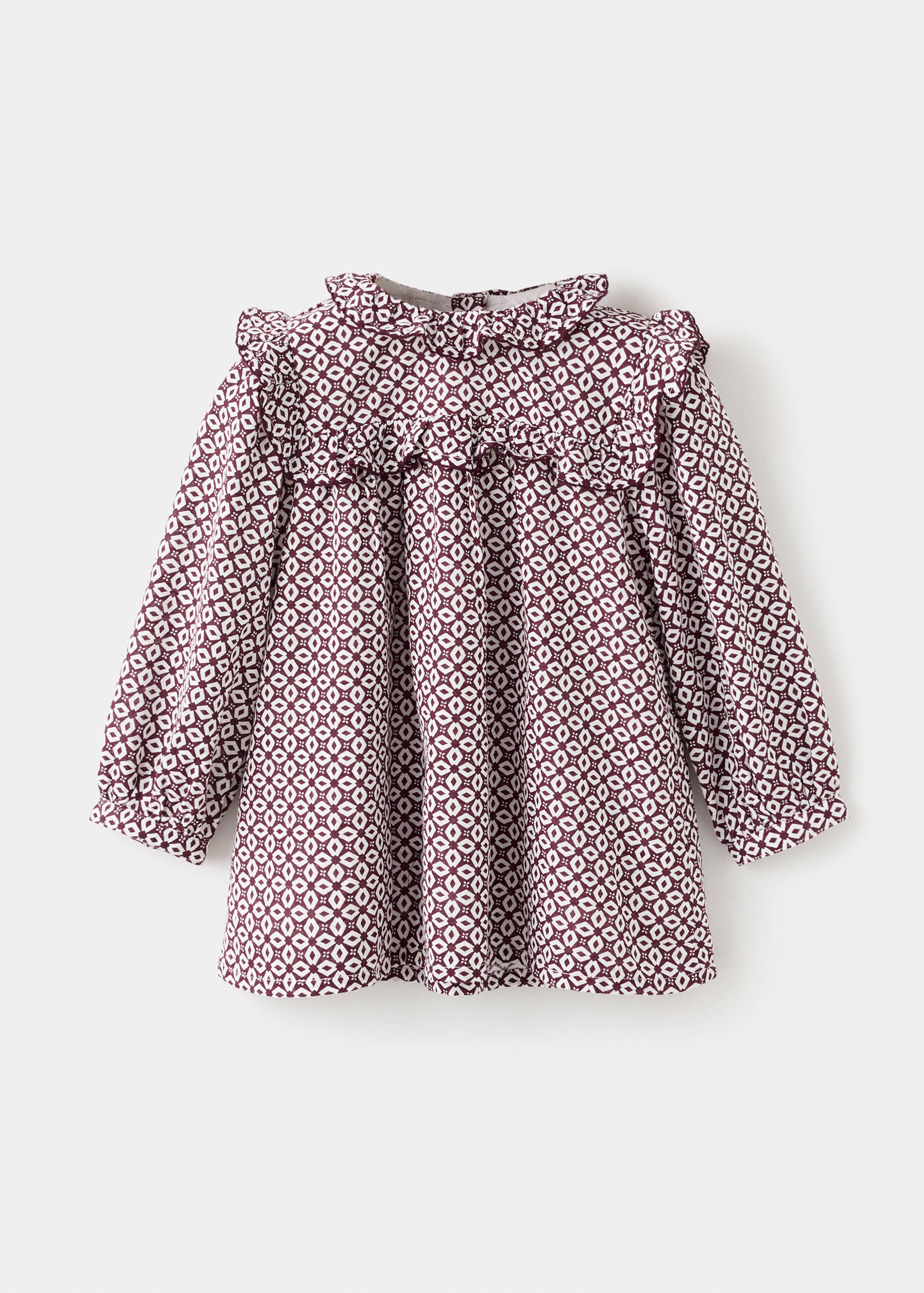 Vestido estampado volantes - Artículo sin modelo