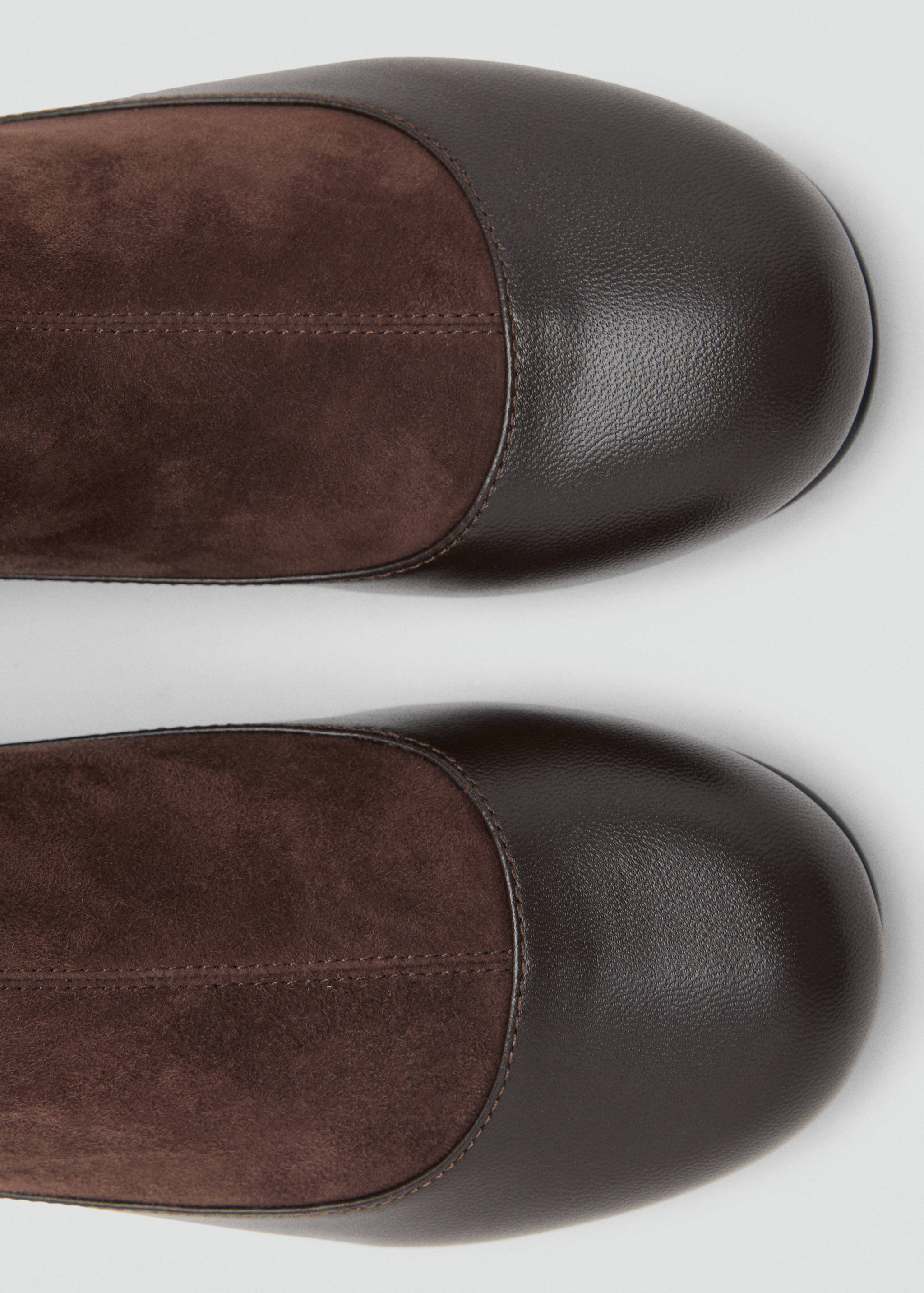 Combined leather ankle boot - Details of the article 1