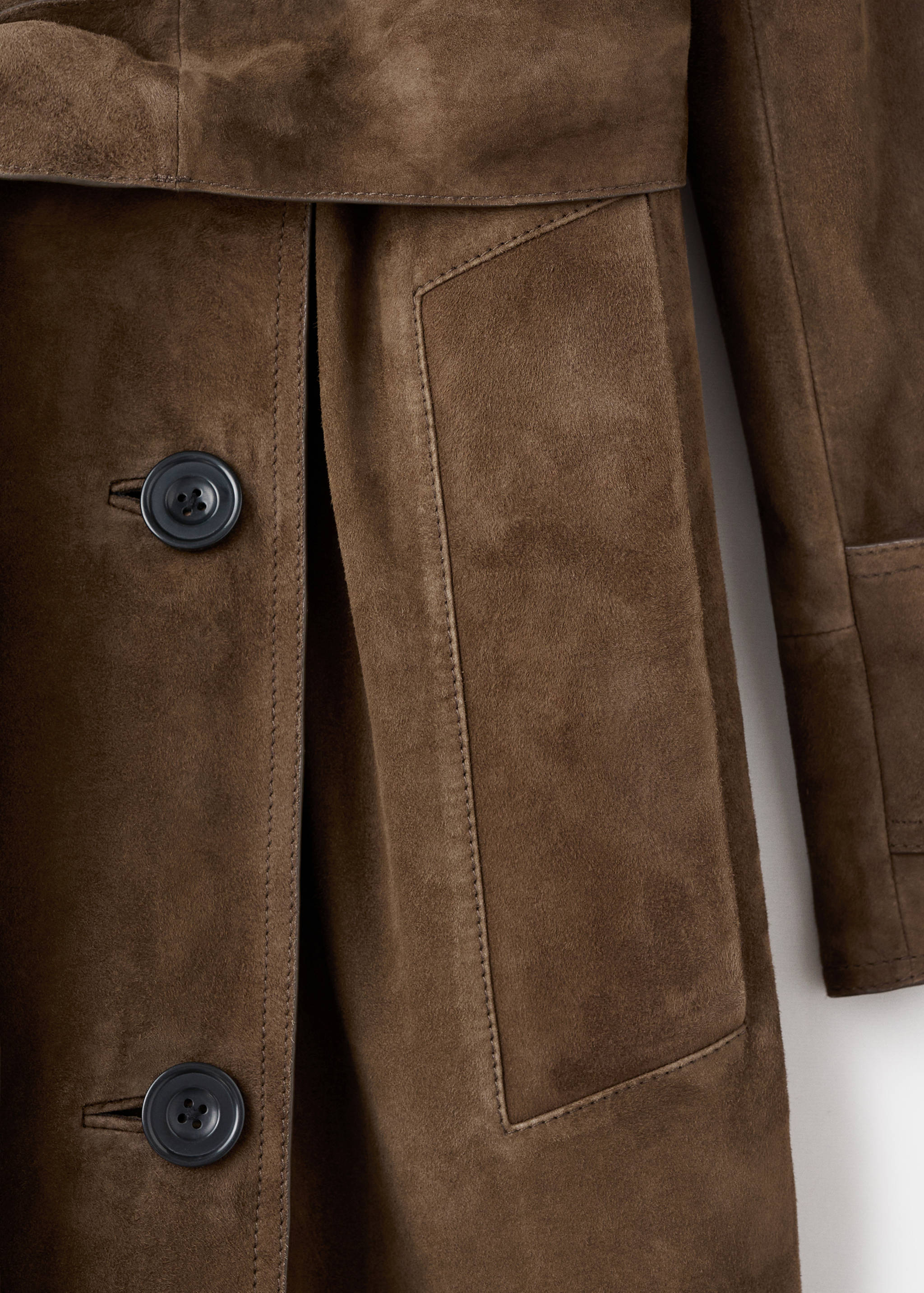 Trench 100 % daim double boutonnage - Détail de l'article 0