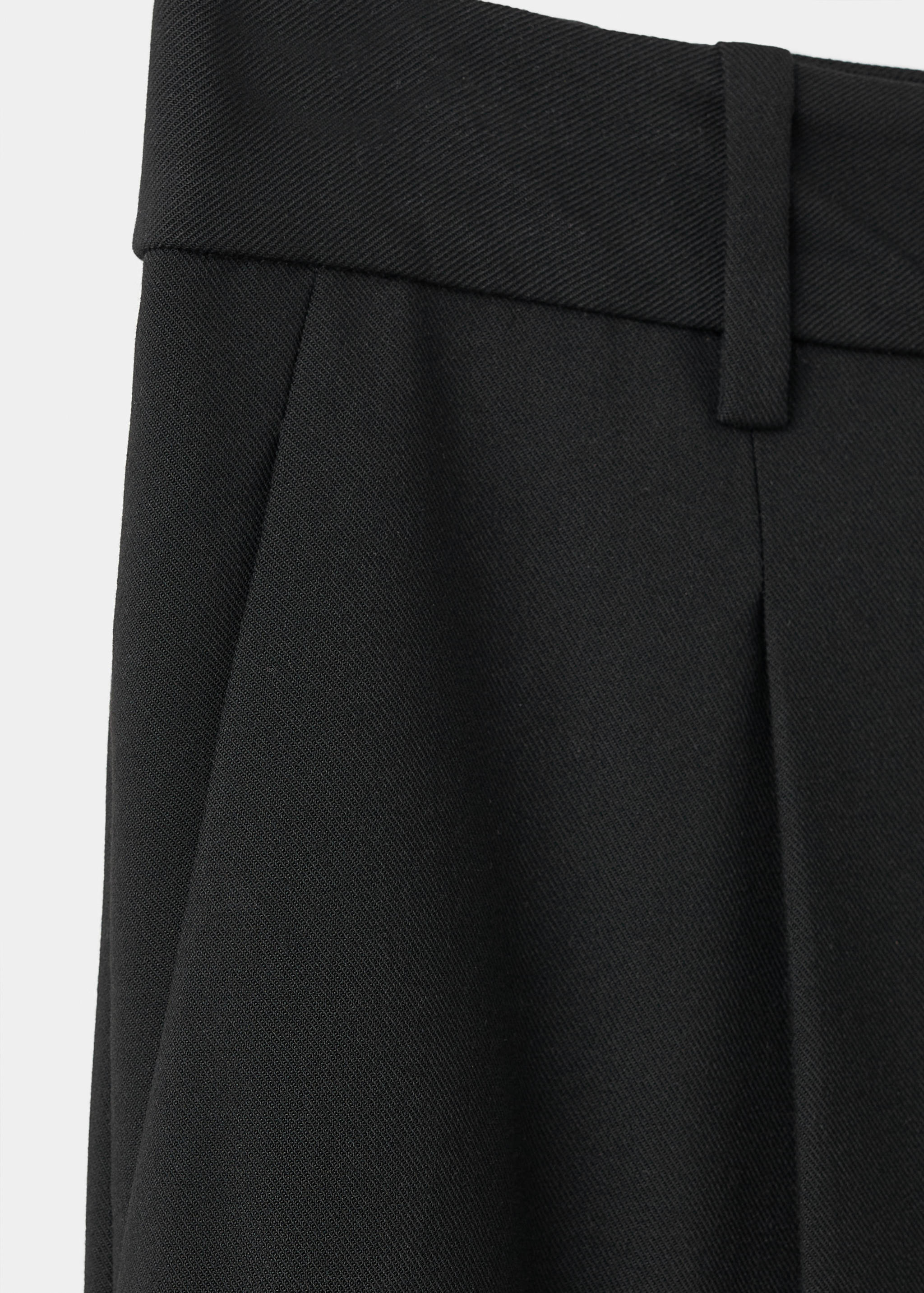 Pleated wide leg trousers - Details of the article 0