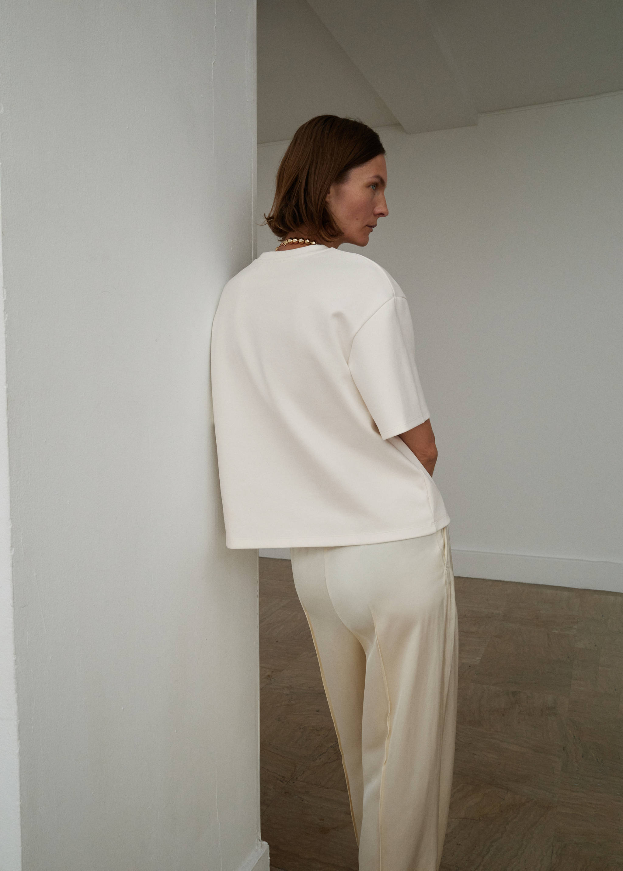 Bomullströja med stor passform - Artikelns baksida