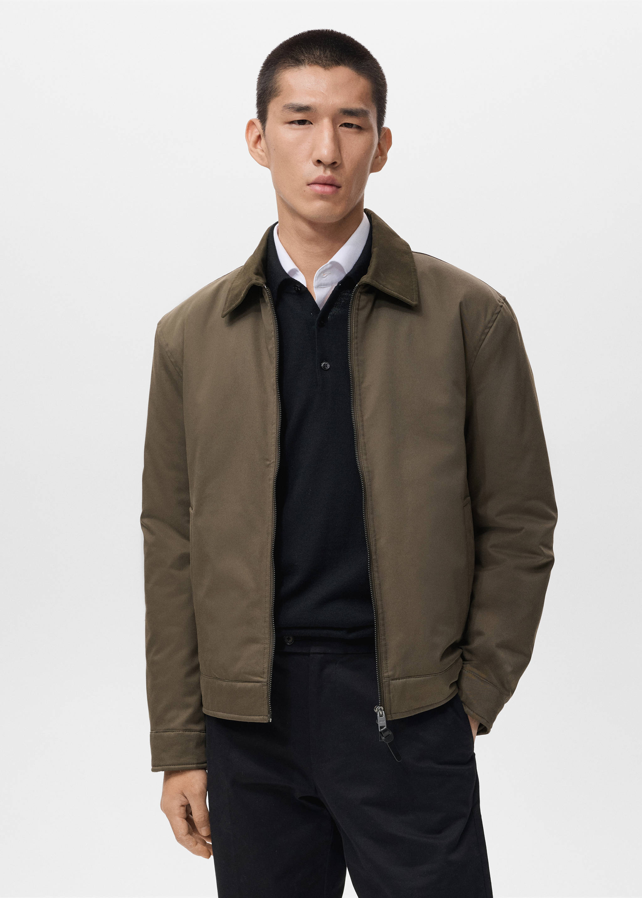 Quilted water repellent jacket - Medium plane