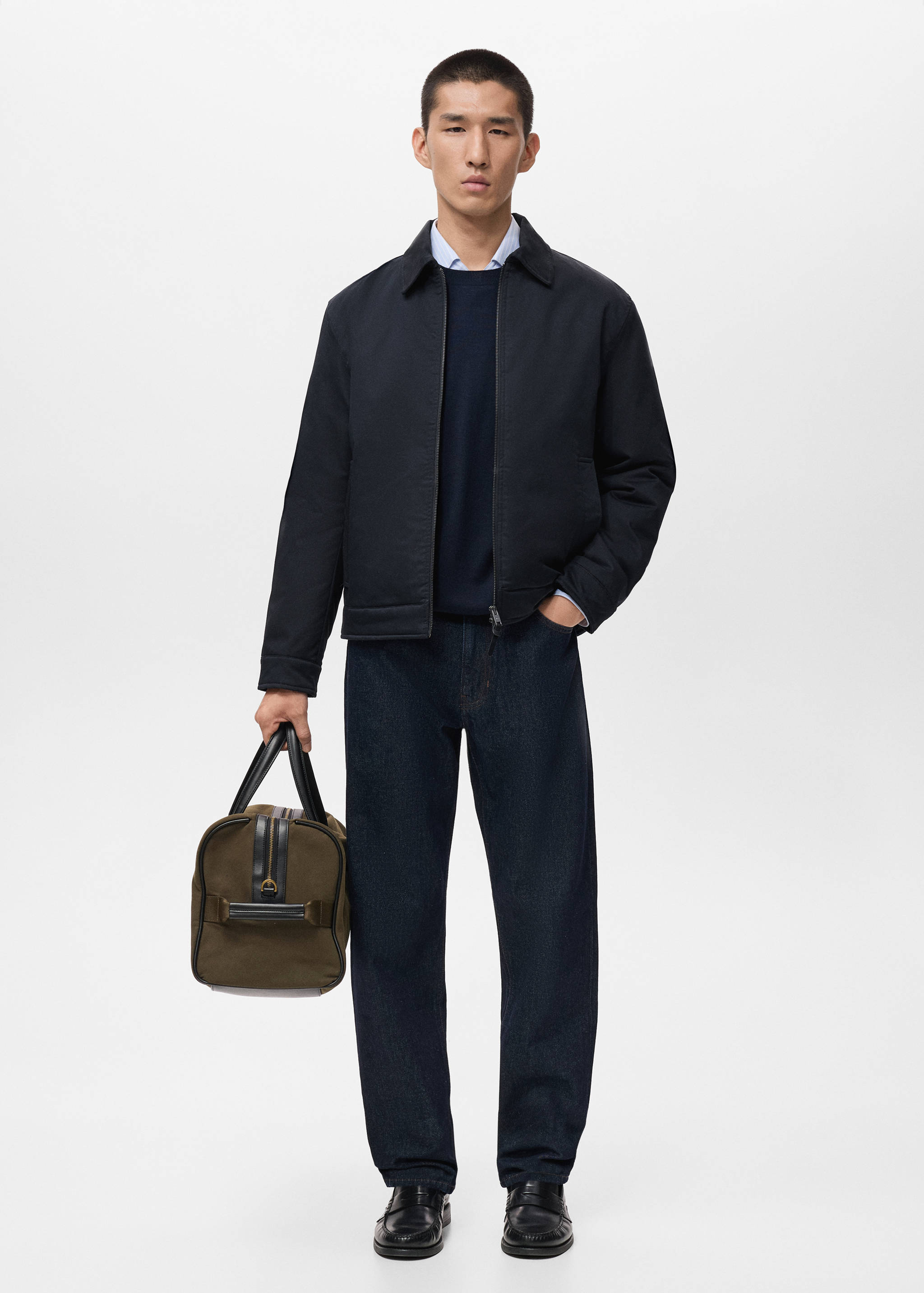 Quilted water repellent jacket - General plane