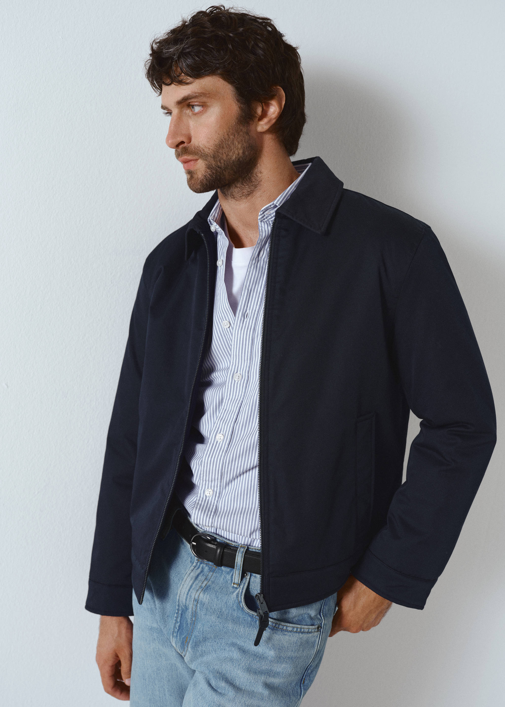 Quilted water repellent jacket - Details of the article 3