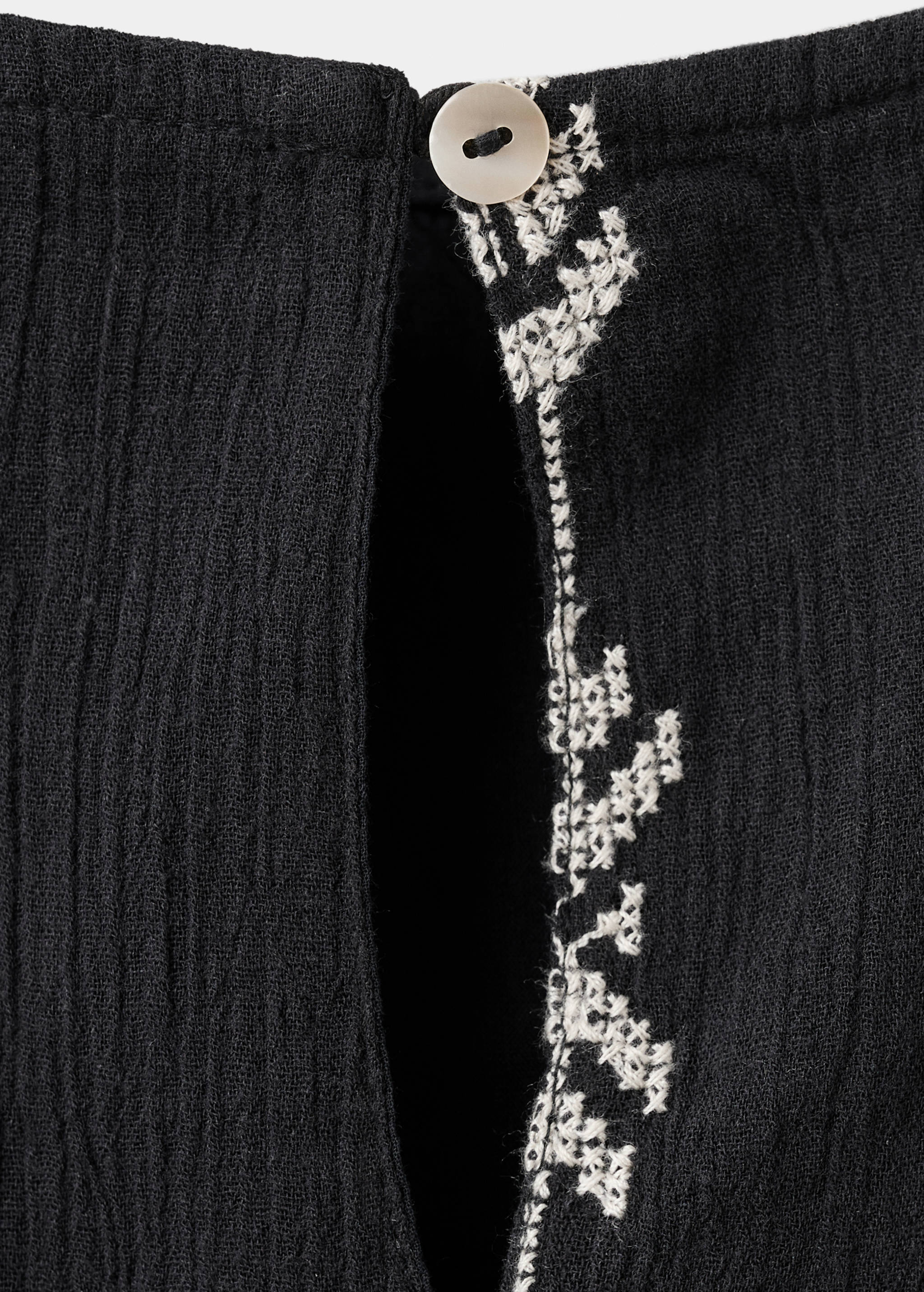 İşlemeli volanlı elbise - Ürün detayı 8