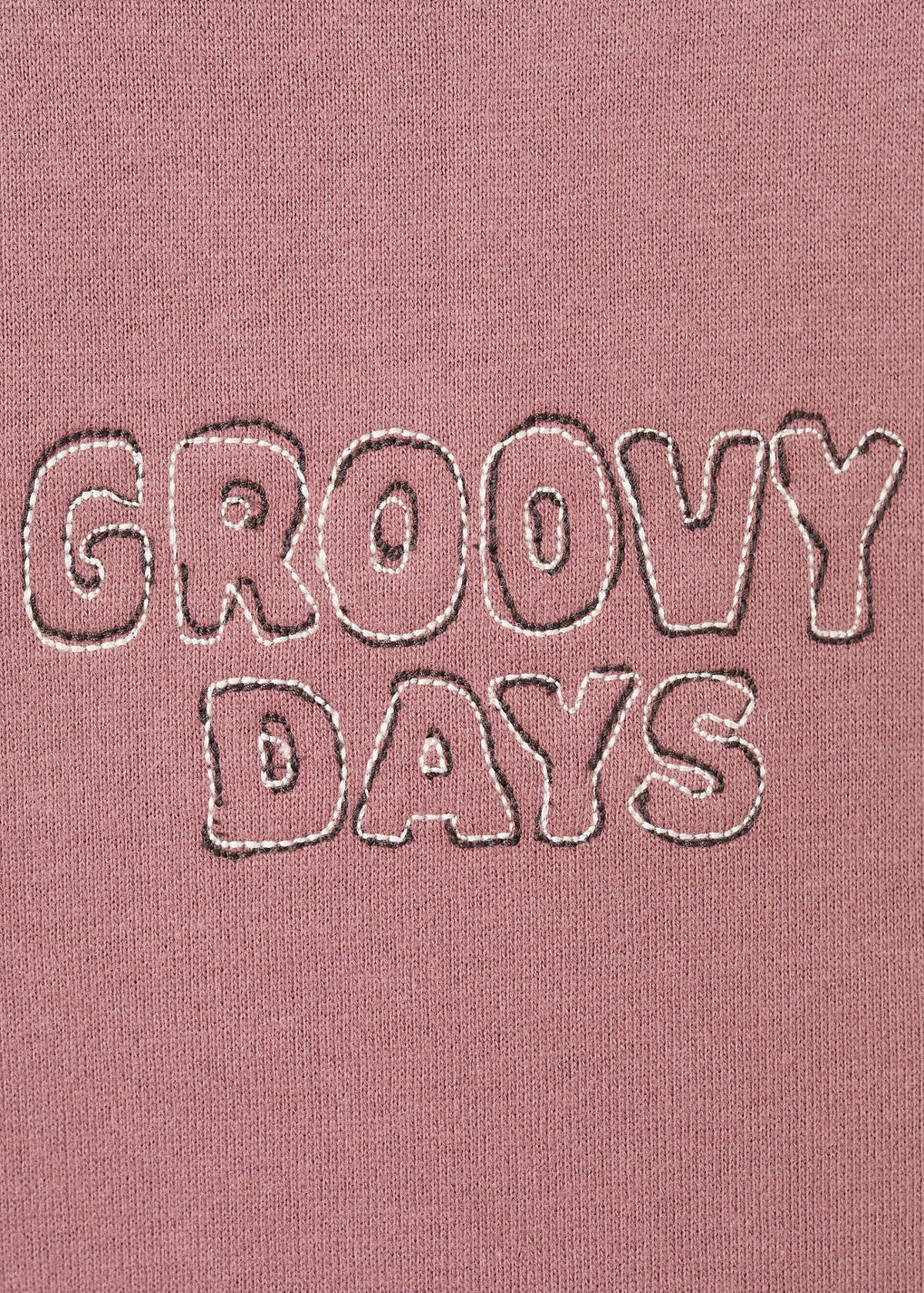 Embroidered cotton sweatshirt — Cherry