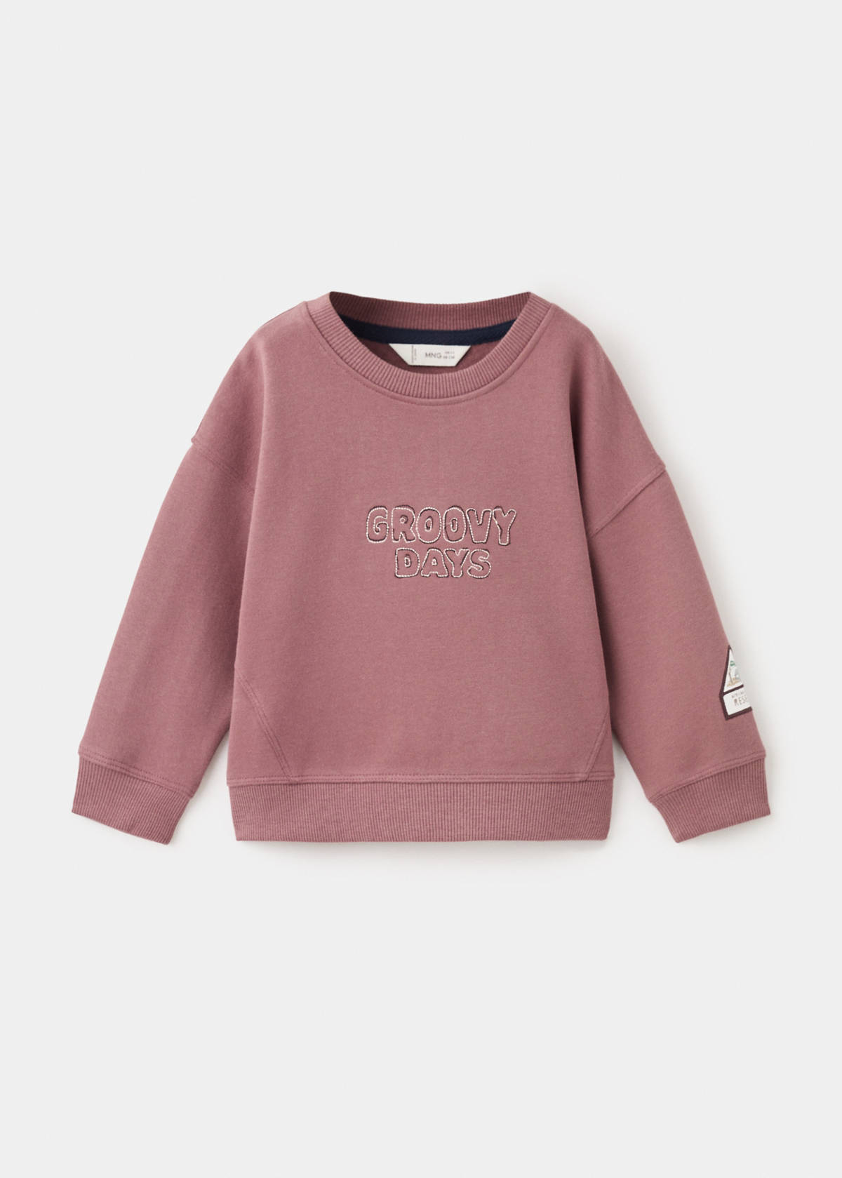 Embroidered cotton sweatshirt — Cherry