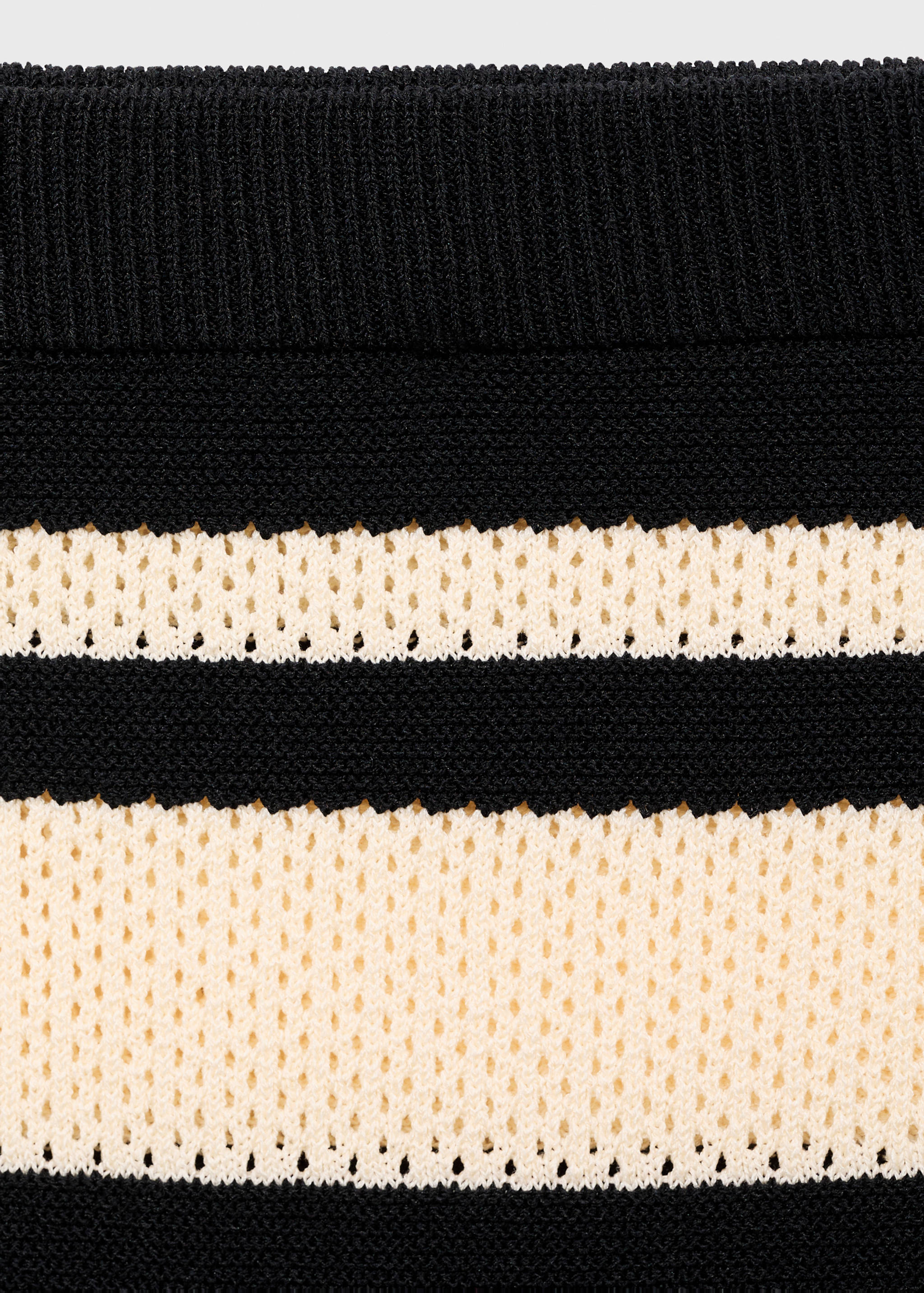 Jupe midi en maille à rayures - Détail de l'article 8